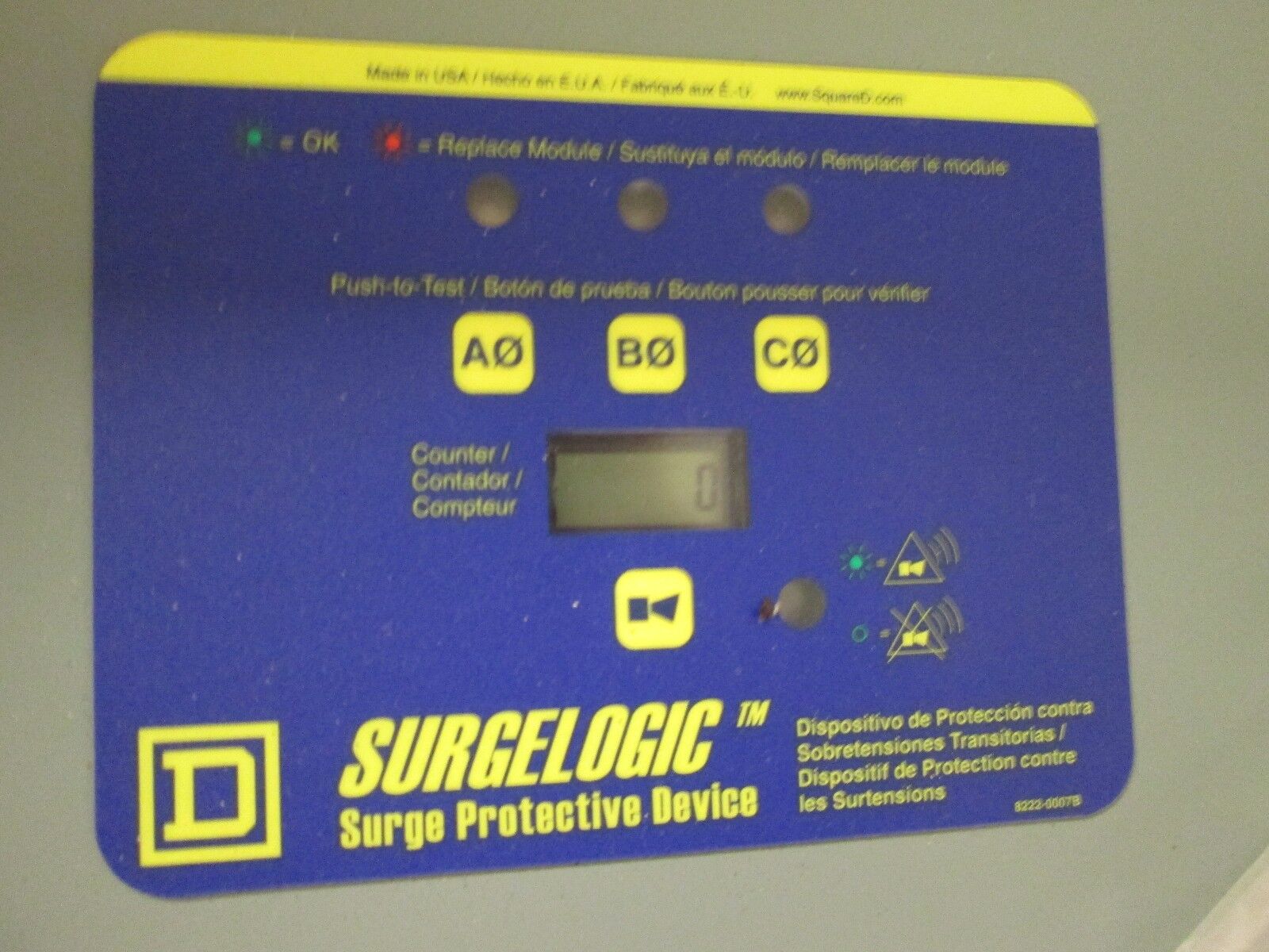 Square D Transient Voltage Surge Suppressor TVS2EMA12AC 120 KA 208/120 V 3 PH