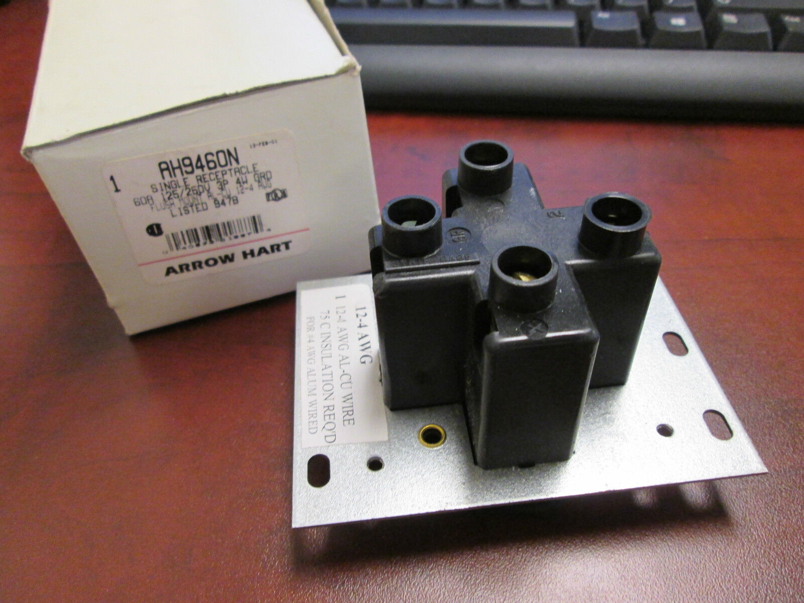 Arrow Hart AH9460N 60A 125/250V 4W New Surplus