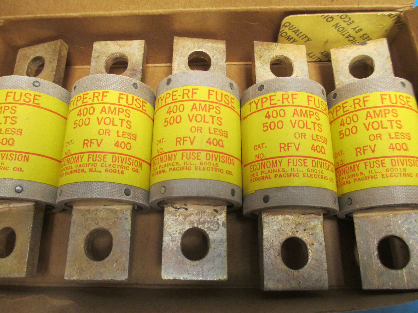 Economy Semiconductor Fuse RFV400 *Box Of 5* New Surplus
