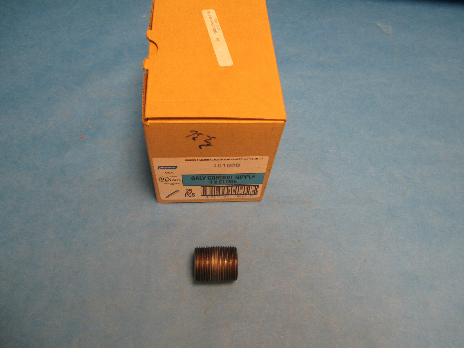 Picomo 1" Steel Counduit Nipple 1"xClose, Lot of 24! New Surplus!