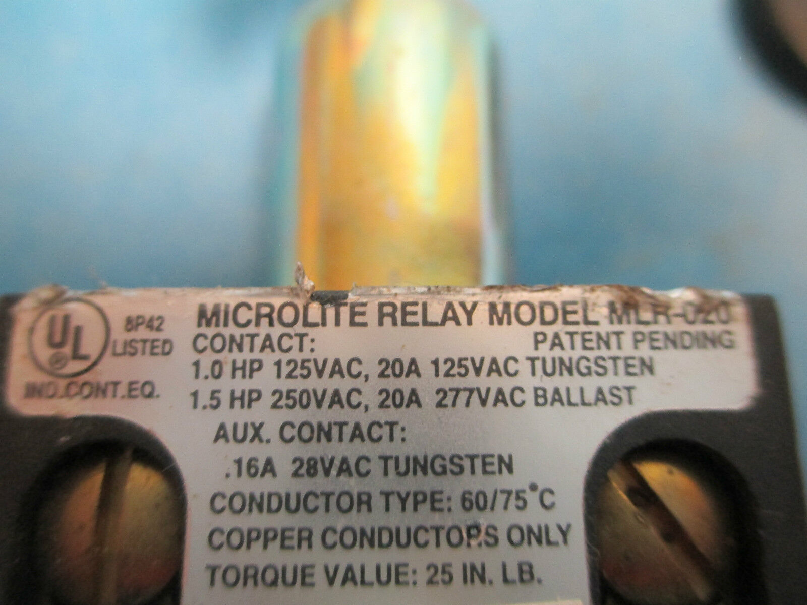 MicroLite MLR-020G Relay for MicroLite 1000, 600 Panel *Good Condition*