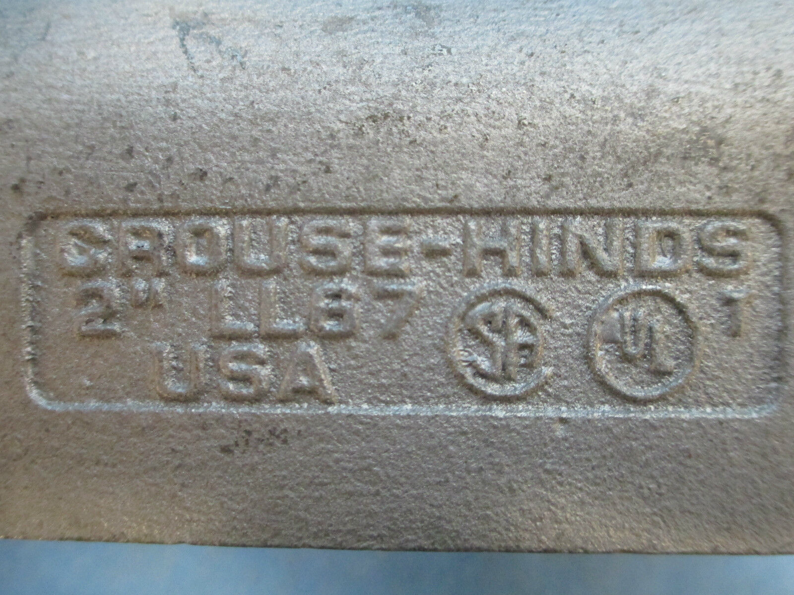 Crouse Hinds 2" Steel Conduit Fitting LL67 Used