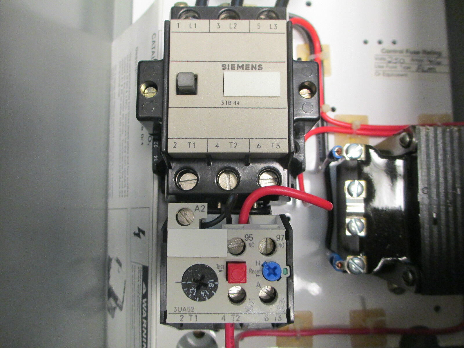 Siemens Combination Size 1 Circuit Breaker 5A 3P New Surplus