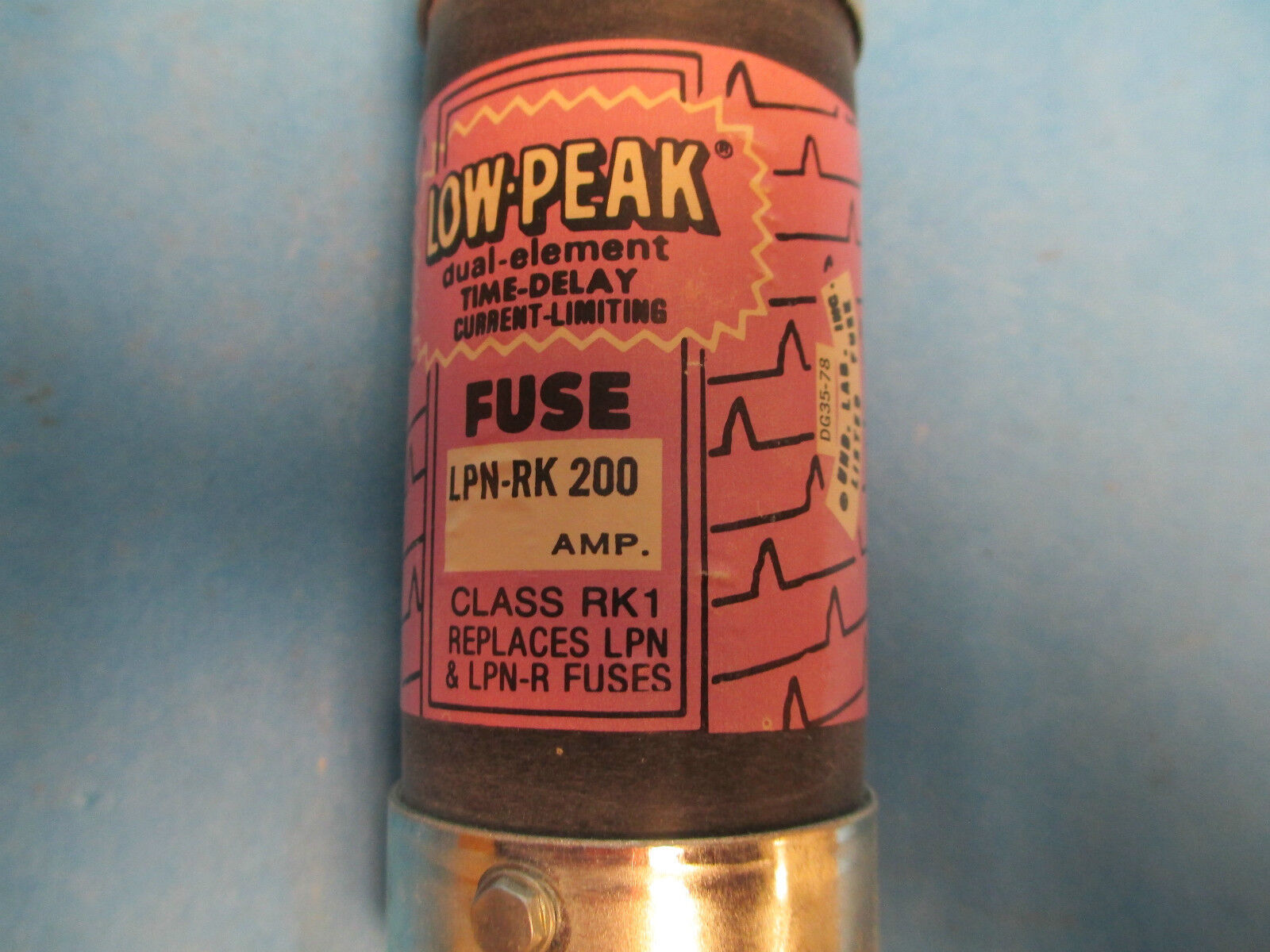 Bussmann LPN-RK-200 200A 250V Low-Peak Fuse New Surplus
