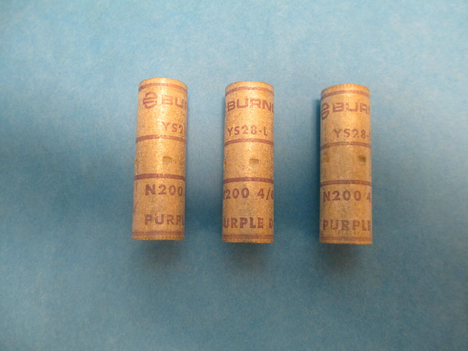 Burndy Crimp Connector YS28-L N2004/0 STR Purple 15 *Lot of 3* New Surplus