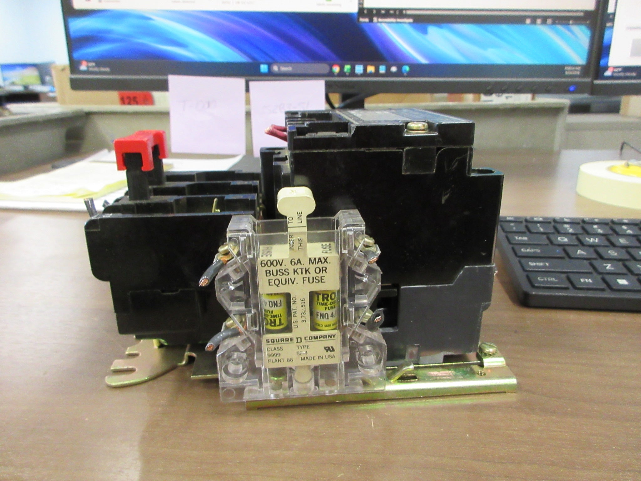 Square D Size 1 Starter 8536 SCO-3 S Series A 120V Coil 600V
