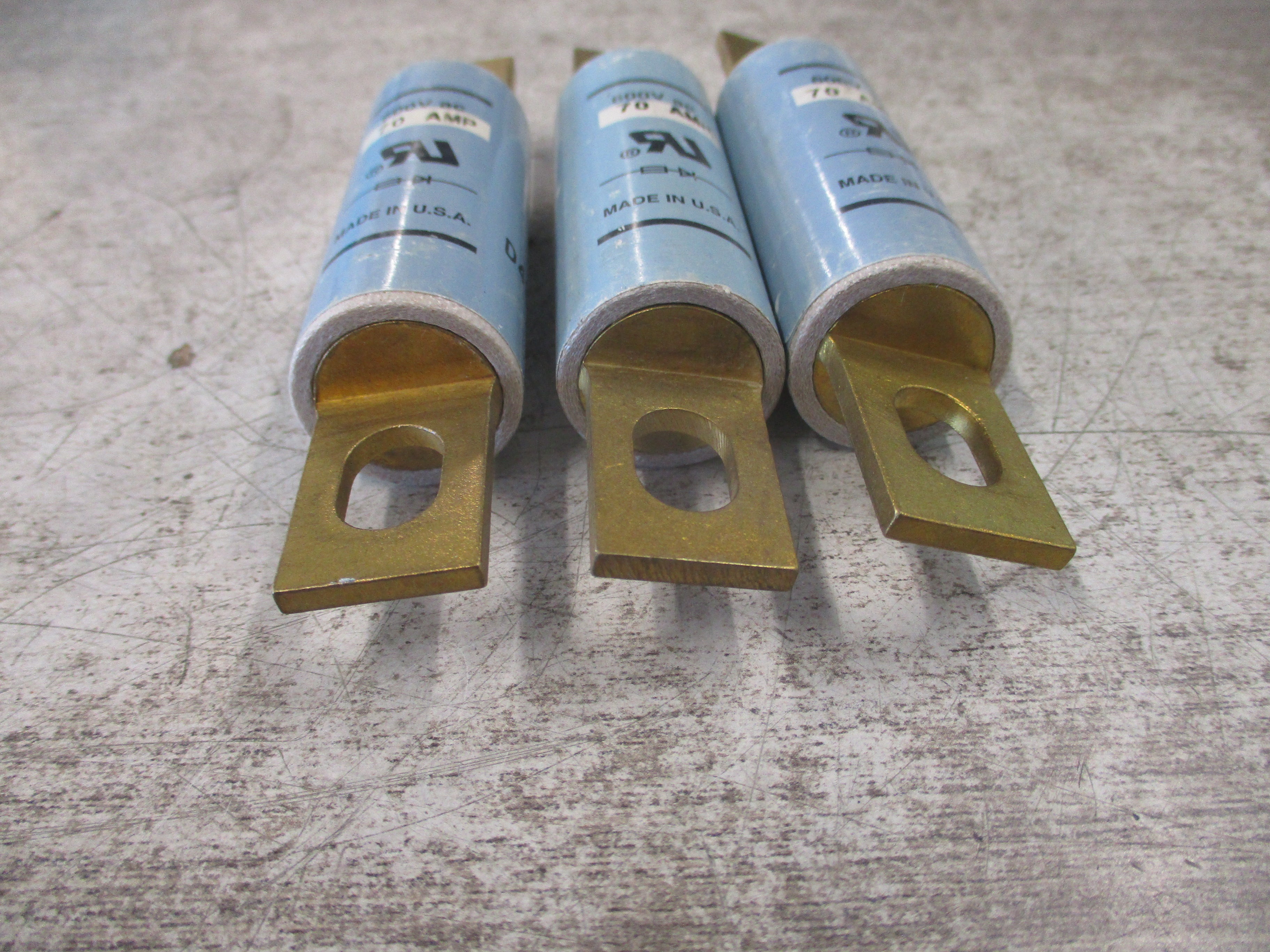 Bussmann Fuse KAC-70 600V 70A *Lot of 3* *No Box* New Surplus
