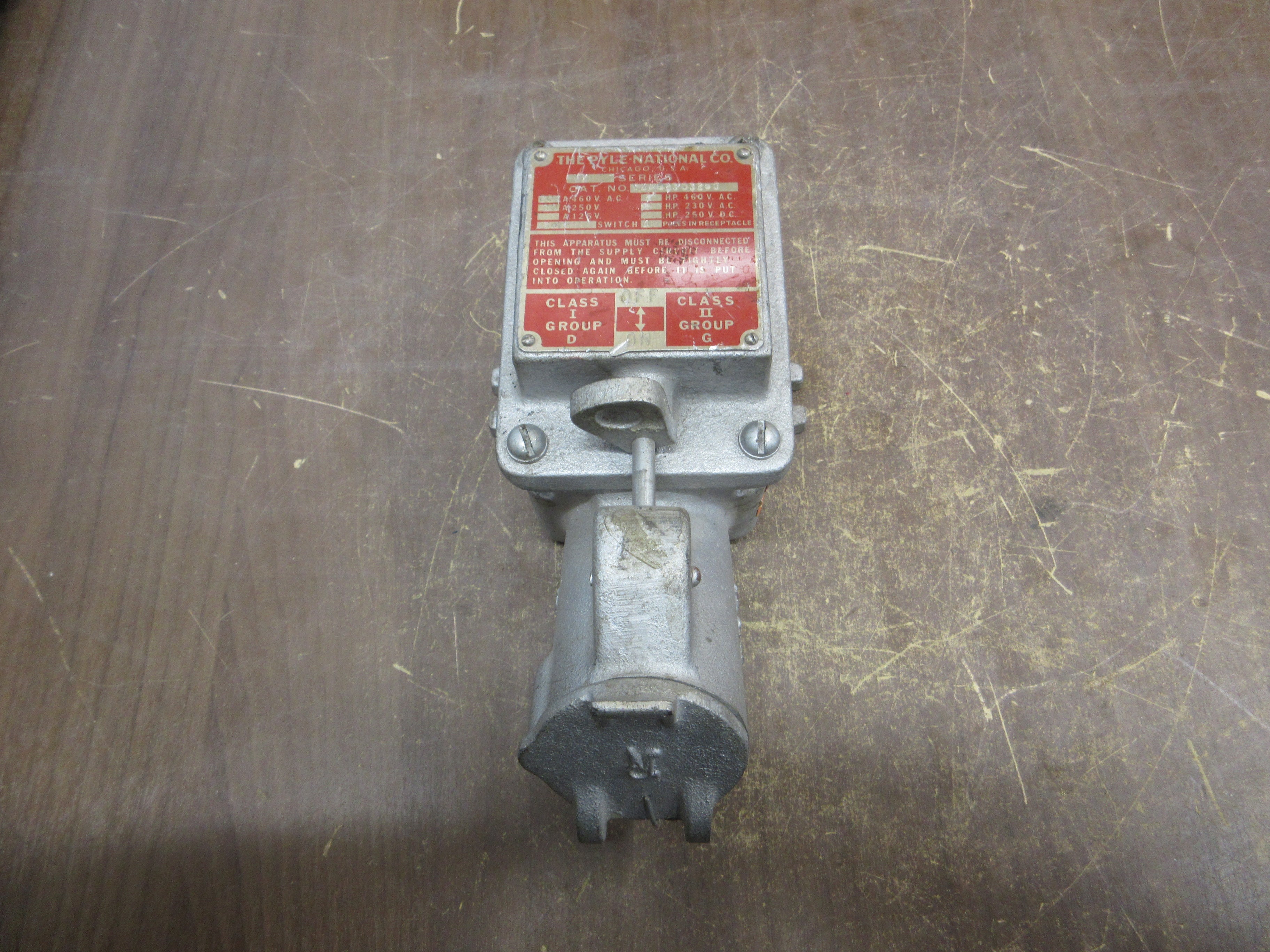 Pyle-National Explosion-Proof Receptacle YXA-23032-G 20A/30A 600V/250V 4P Used