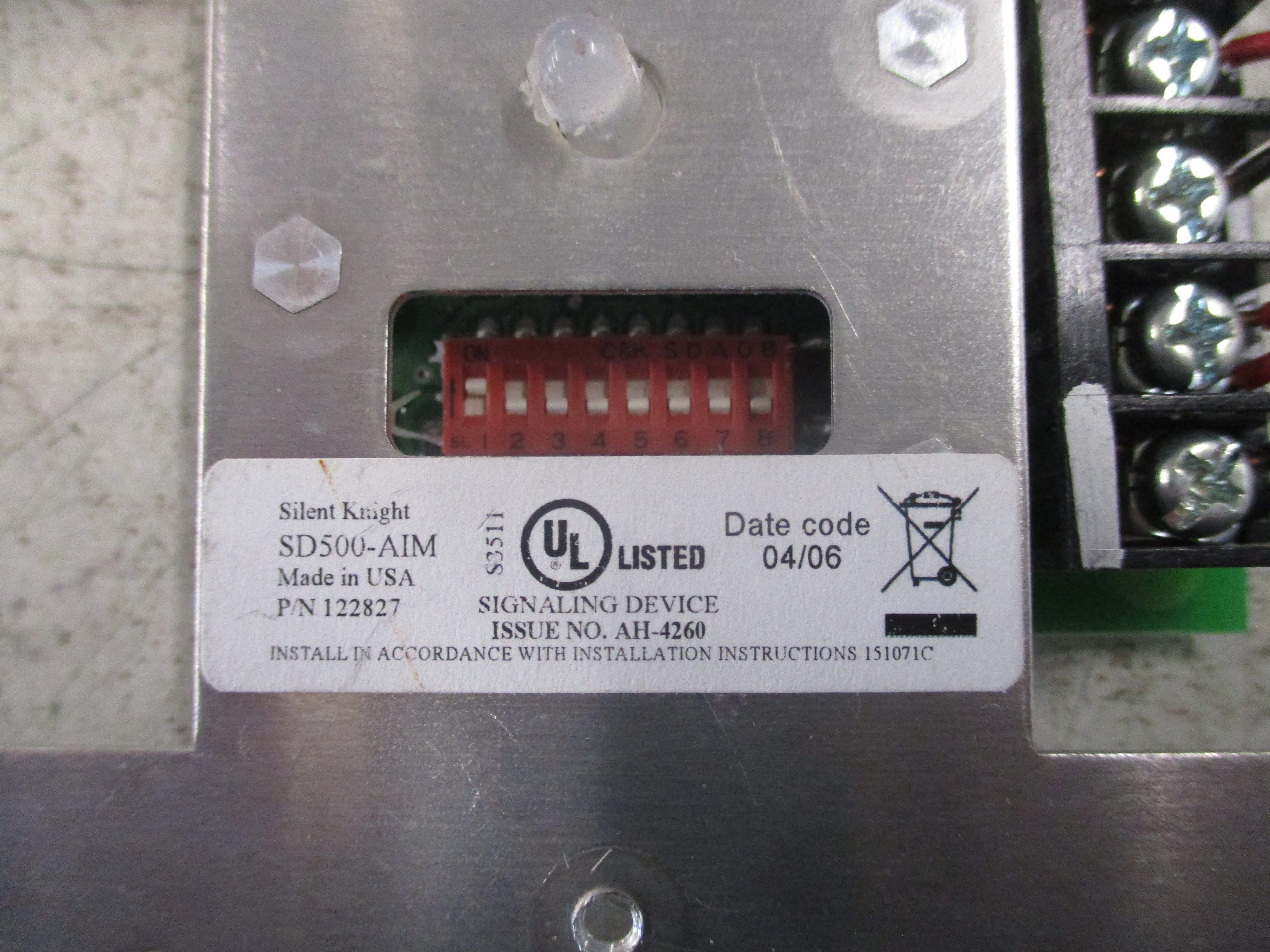Allen-Bradley Remote I/O Adapter Module 1771-ASB Ser. A F/W Rev. A Used