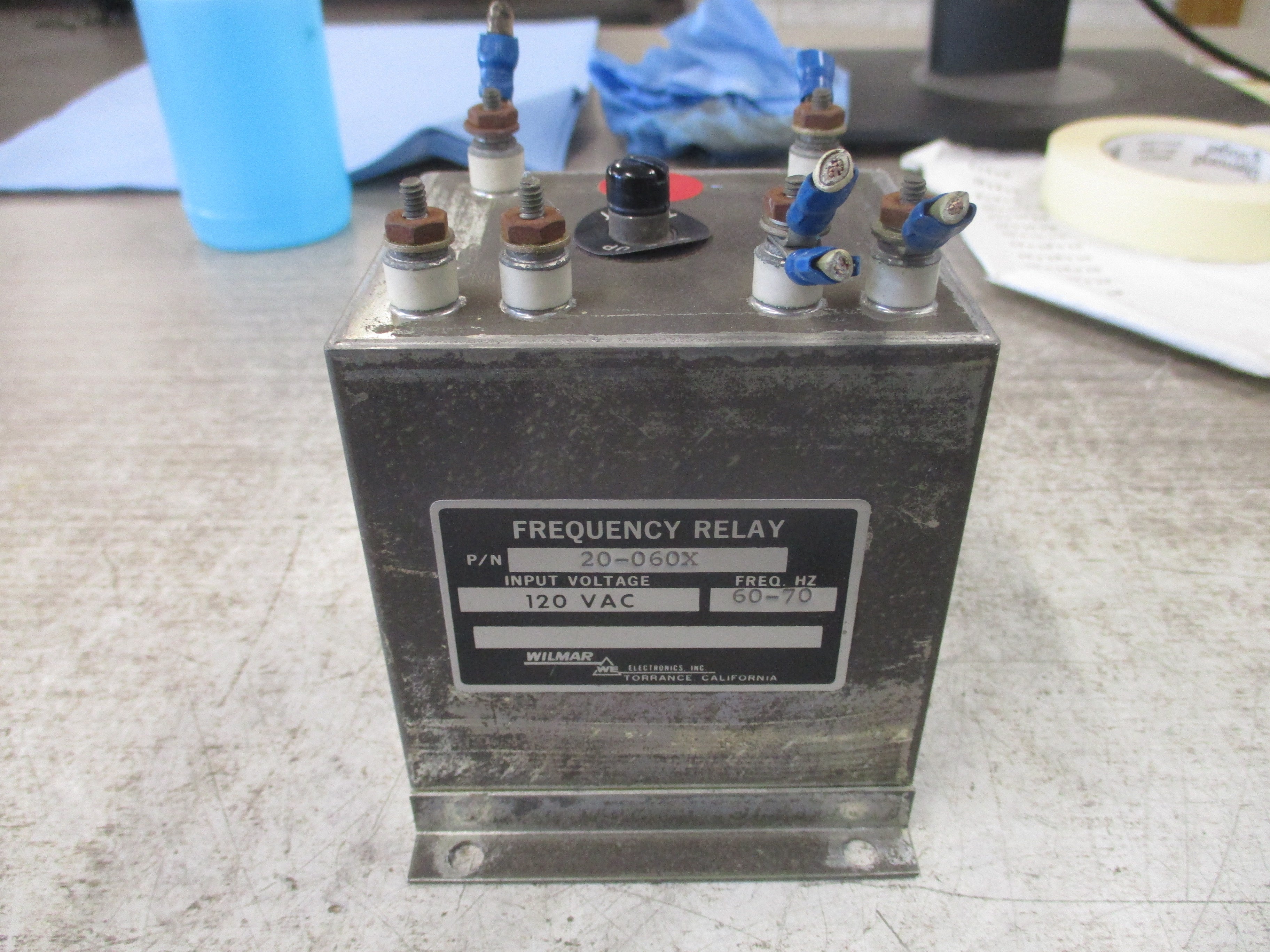 Wilmar Frequency Relay 20-060X 120VAC 60-70Hz Used