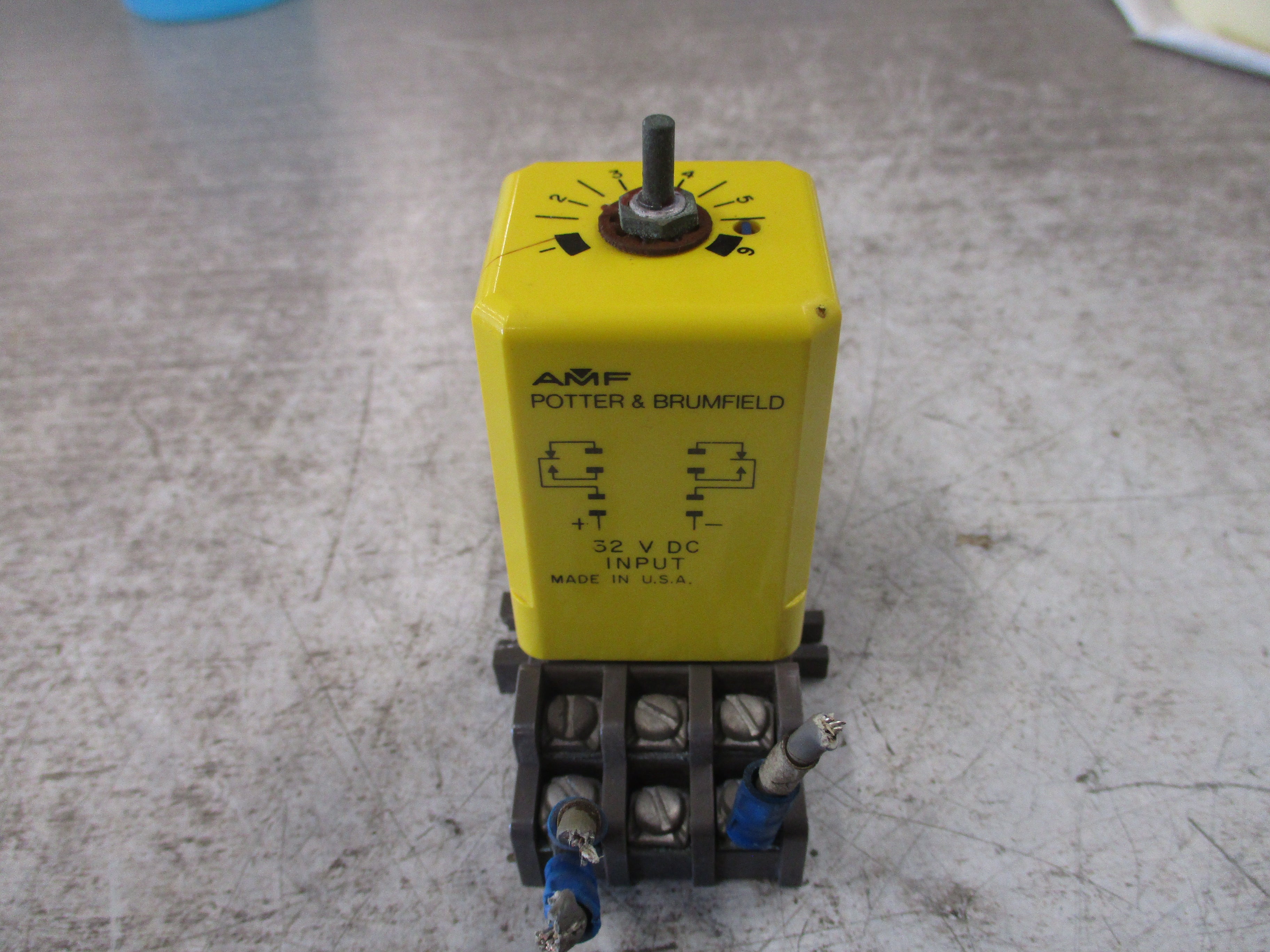AMF Potter & Brumfield Time Delay Relay CUD-51-31002 32VDC Range: 1.0-10 sec.