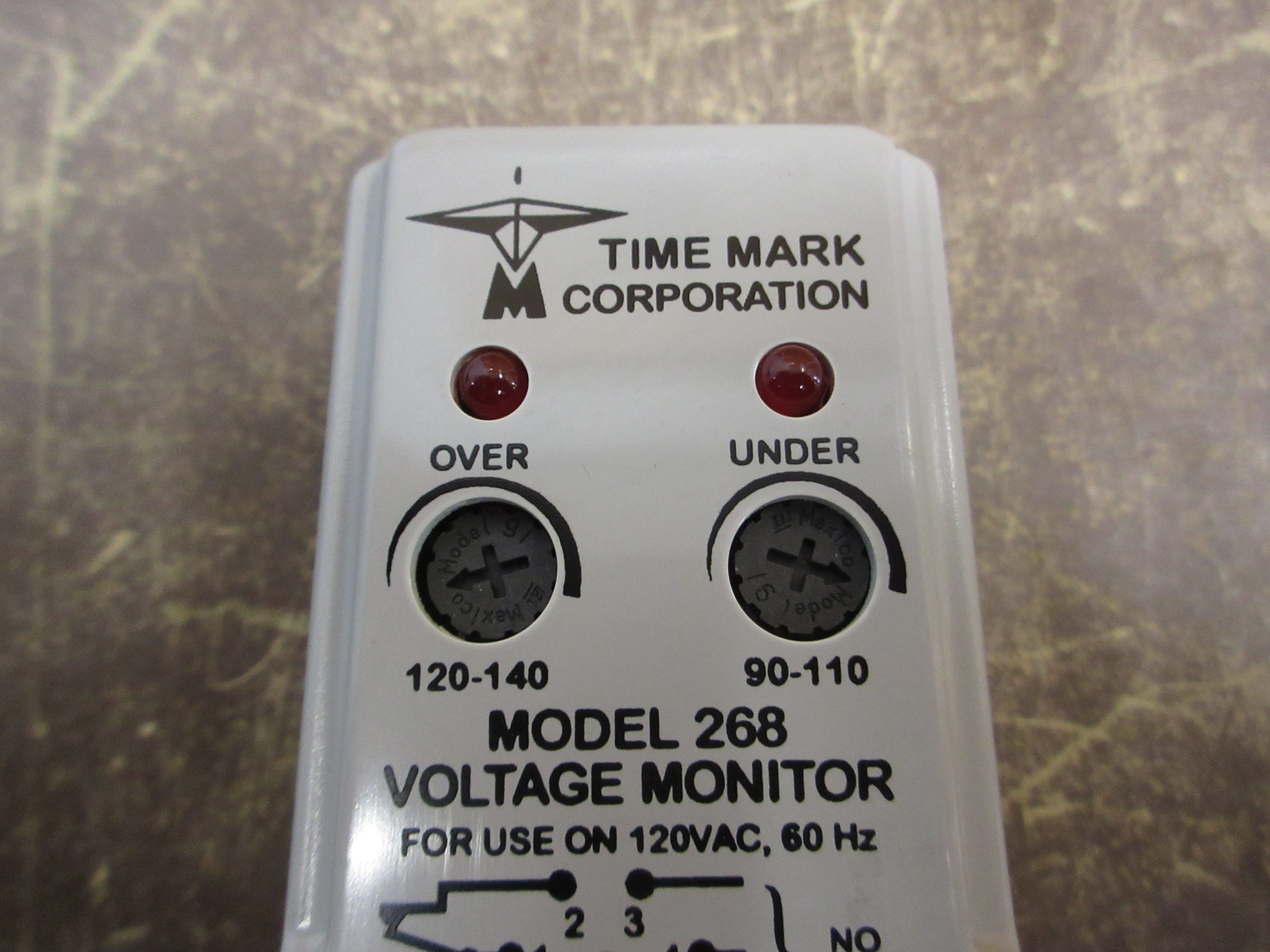 Time Mark Model 268 Over & Under Voltage Relay 98A00144-01 New Surplus
