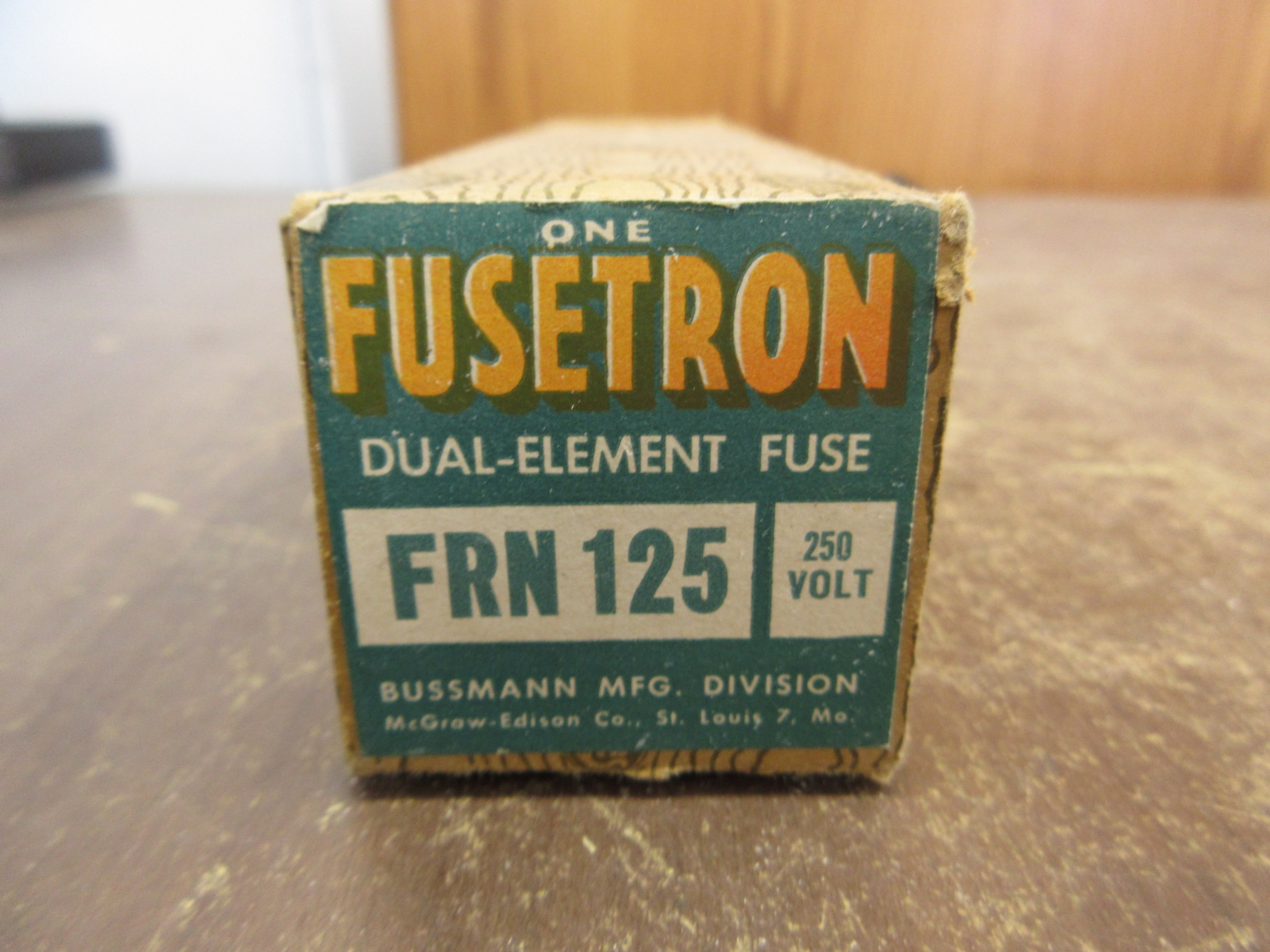 Bussmann Fusetron Fuse FRN 125 125A 250V New Surplus