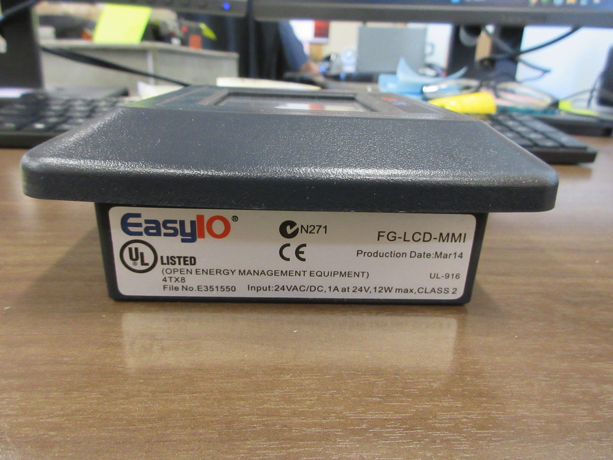 EasyIO Operator Interface Panel FG-LCD-MMI 24V AC/DC Used