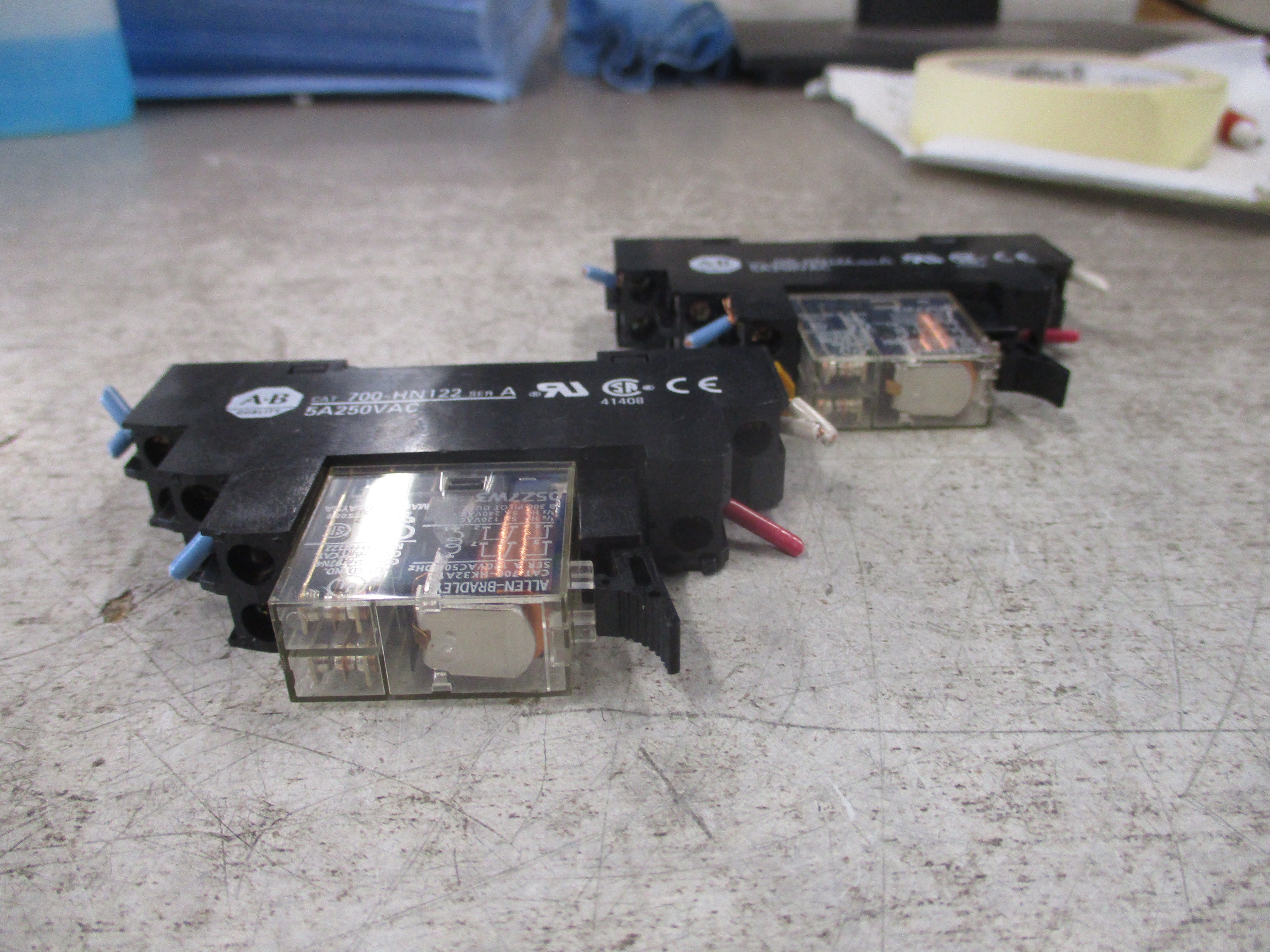 Allen-Bradley Relay 700-HK32A1 Ser. A 120V Coil w/ Base *Lot of 2* Used