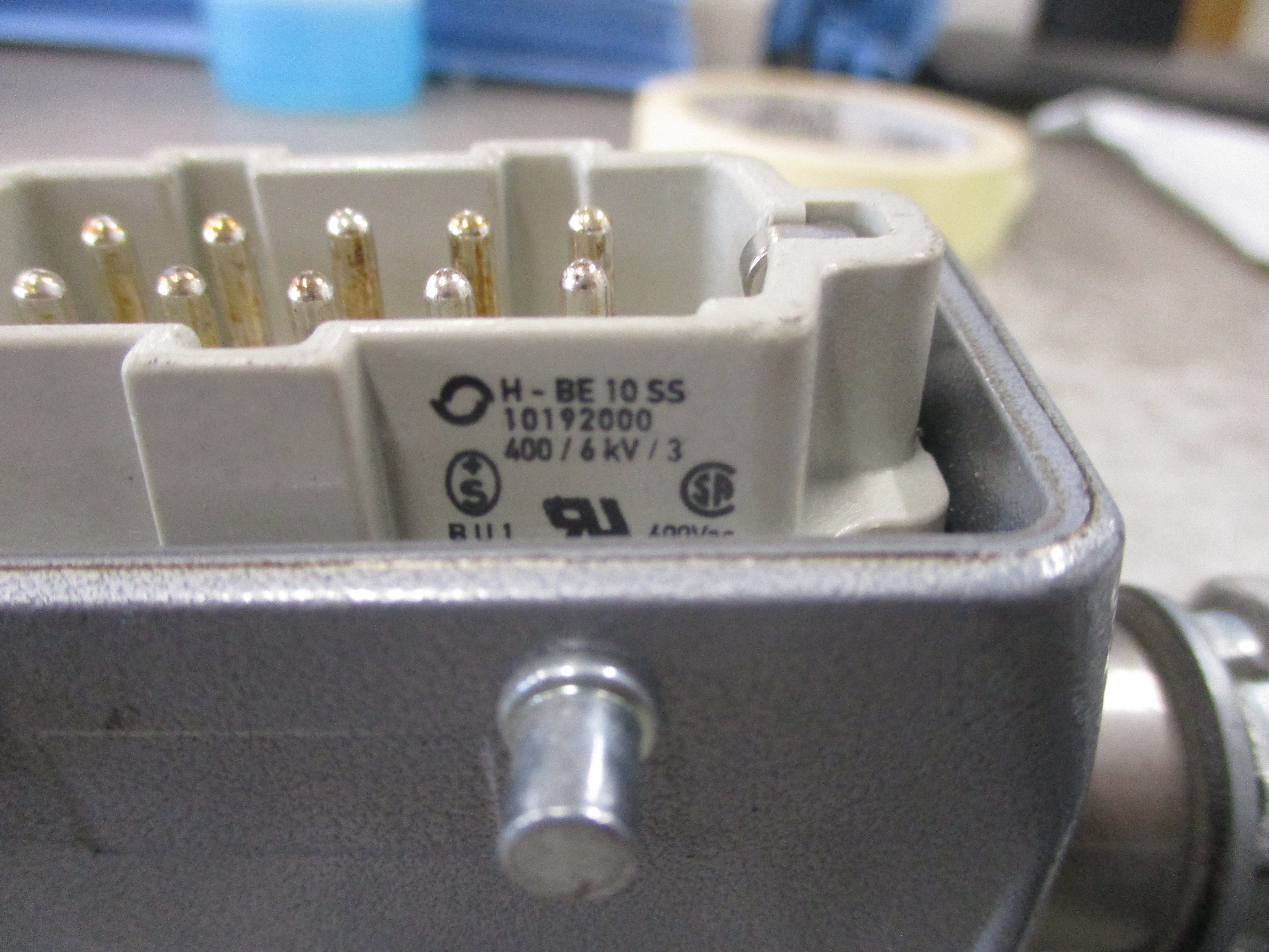 Phoenix Contact H-BE 10 SS Plug & Connector Set 10192000 10-Pin 600V Used