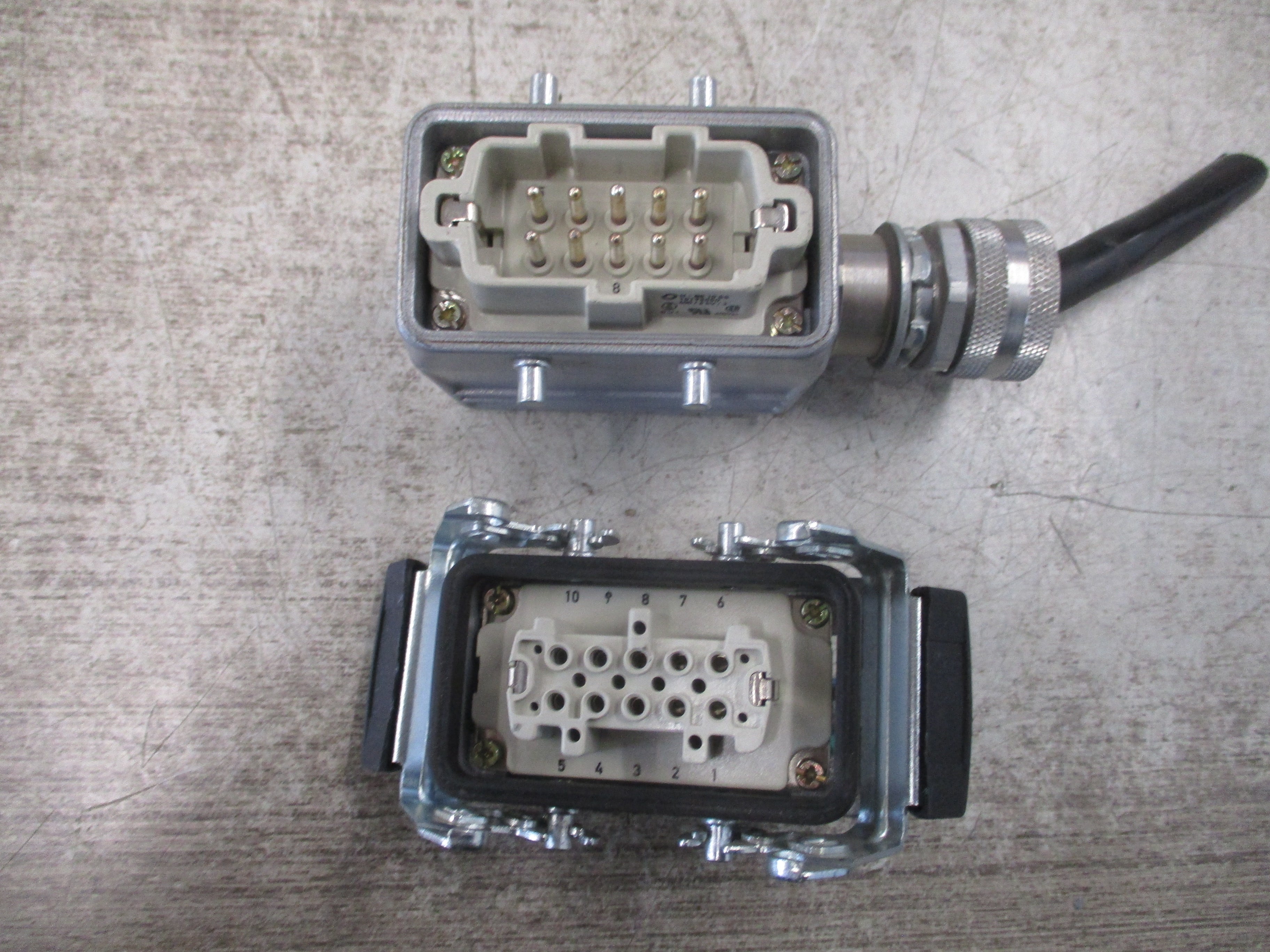 Phoenix Contact H-BE 10 SS Plug & Connector Set 10192000 10-Pin 600V Used