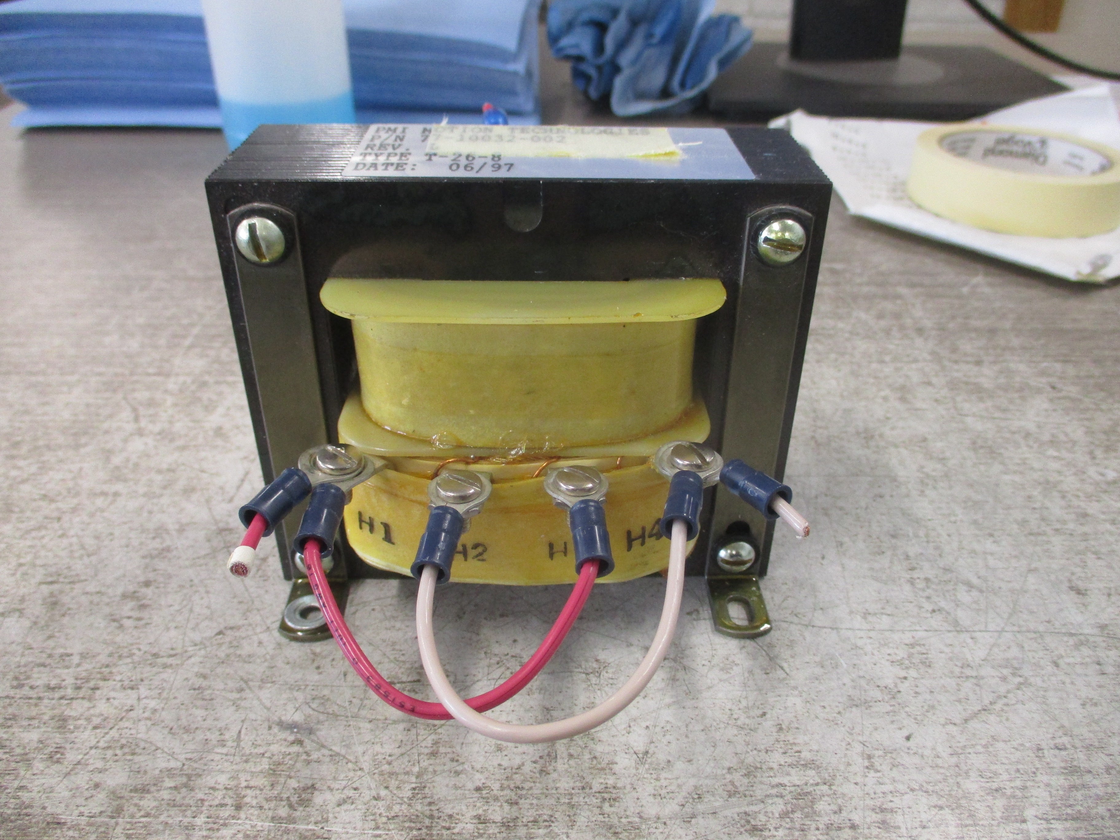 PMI Motion Technologies Transformer 77-10032-002 Rev. L Used