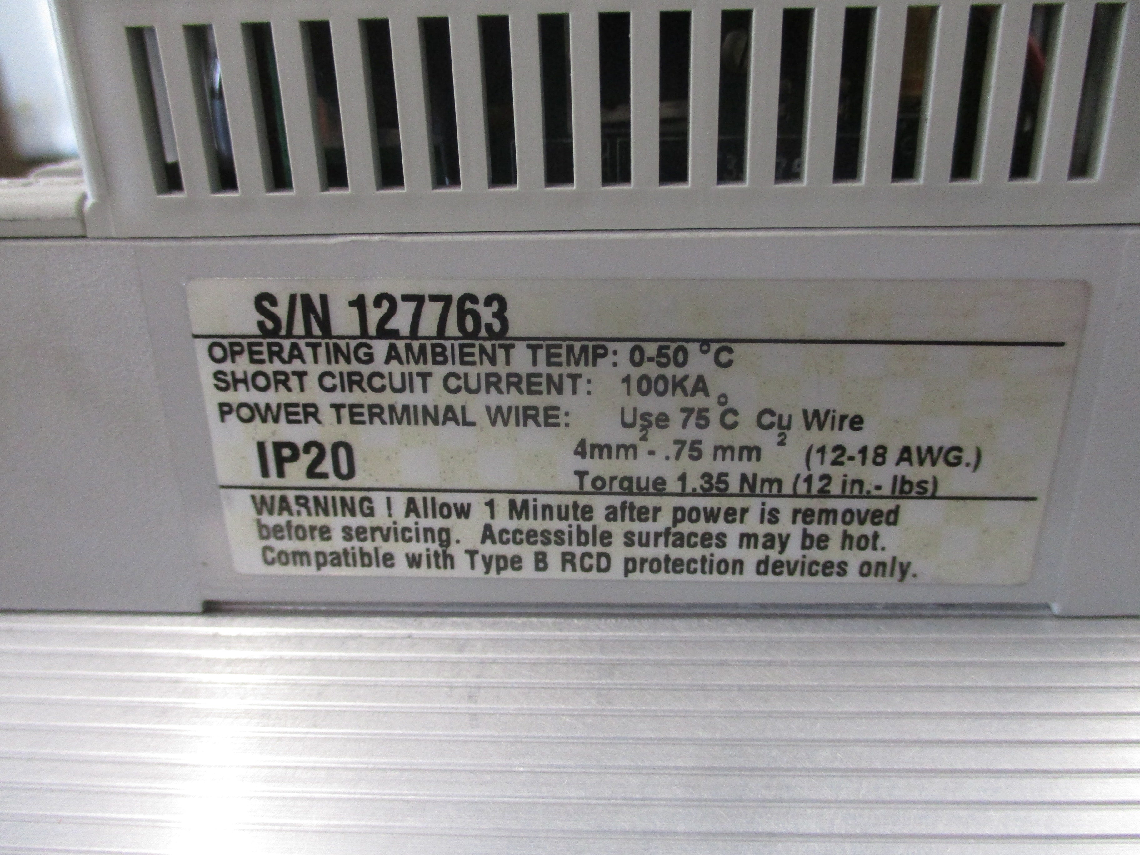 Allen-Bradley Analog S.F. AC Drive 160-BA06NSF1 Ser. B 3HP 3Ph