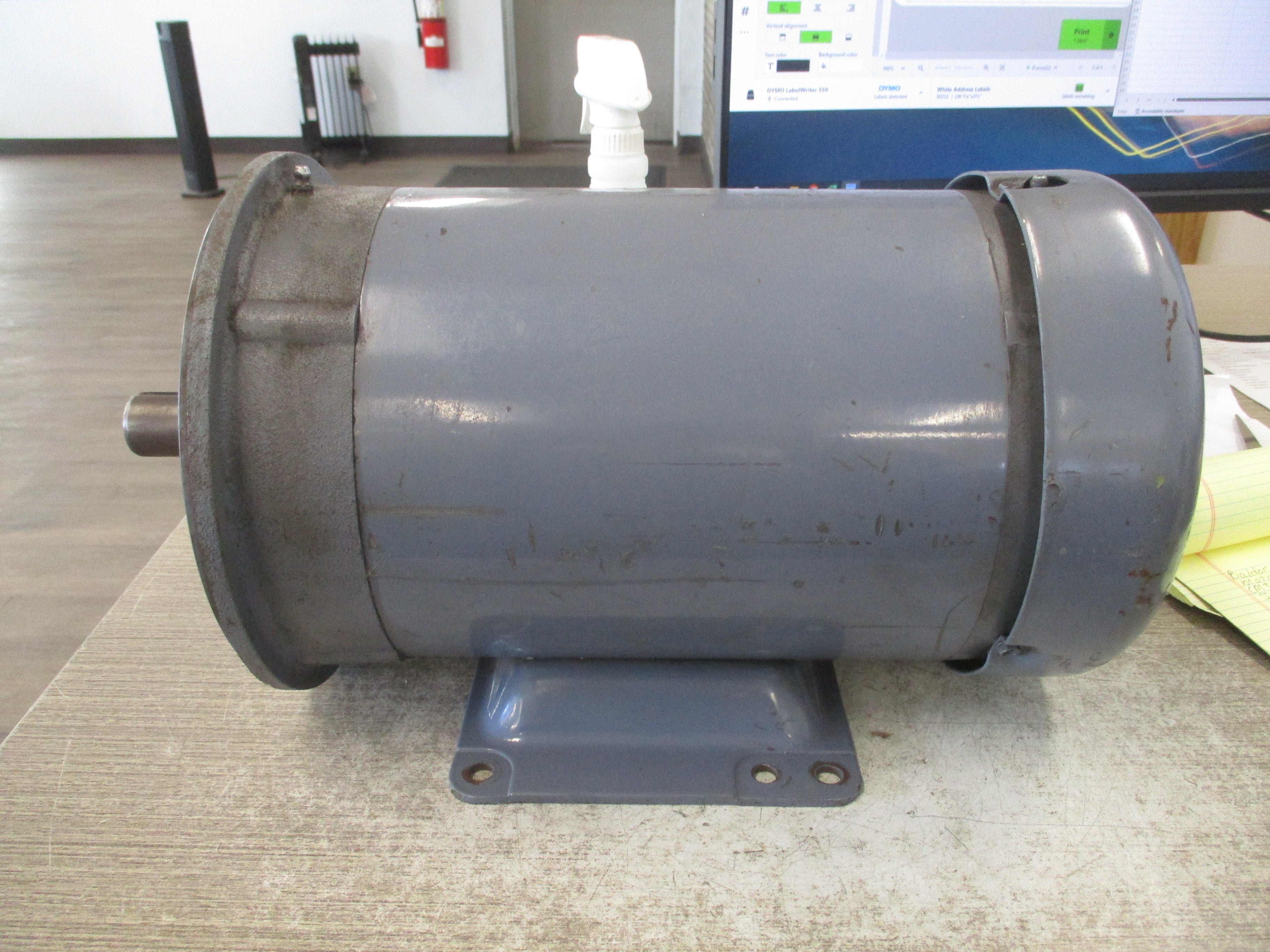 Baldor Motor CM3614T 2HP 230/460V 6/3A 1800RPM 60Hz 3ph Frame: 184TC Used
