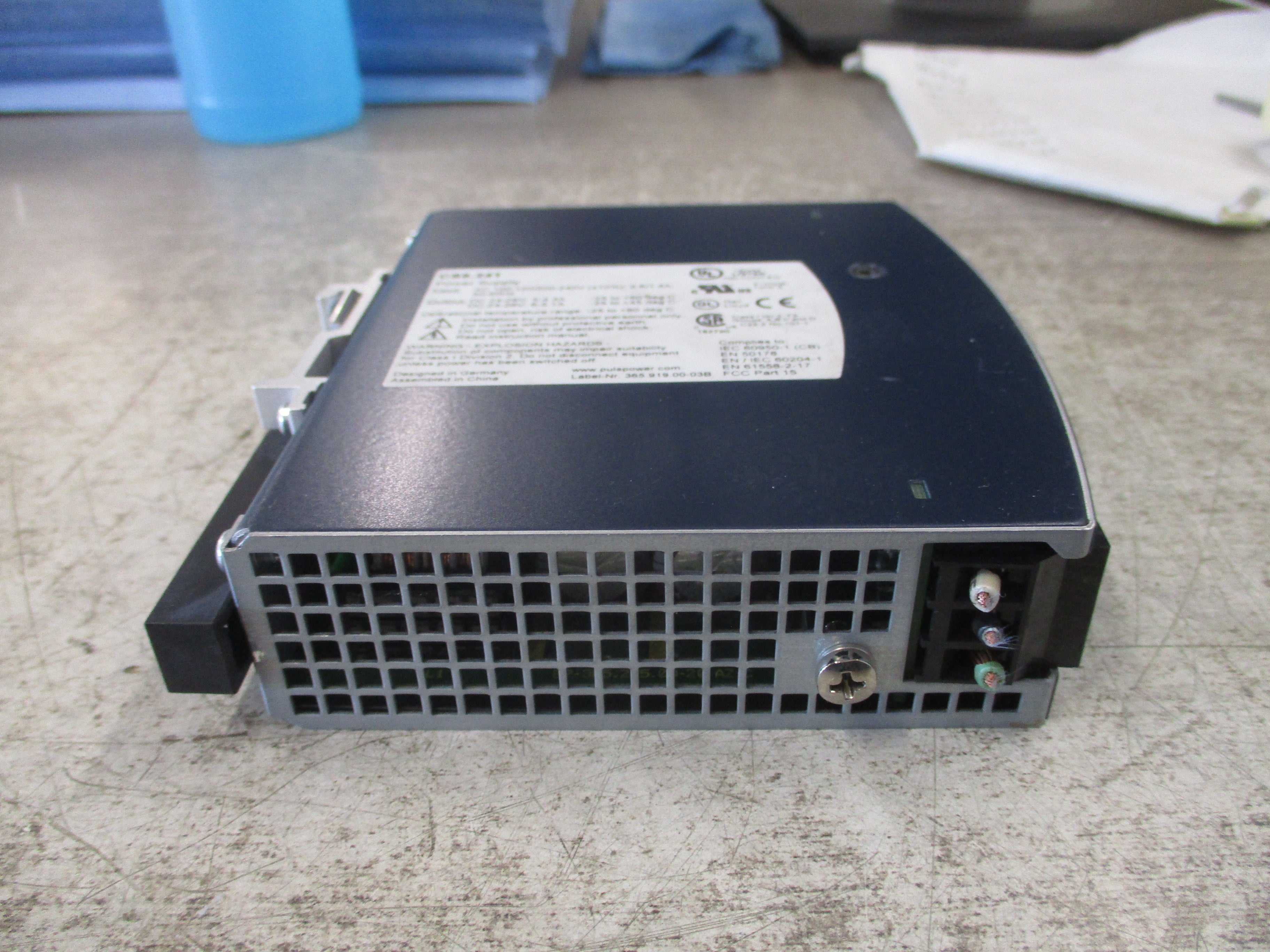 Puls Dimension Power Supply CS5.241 Input: AC 100-120/200-240V 2.6/1.4A 50-60Hz