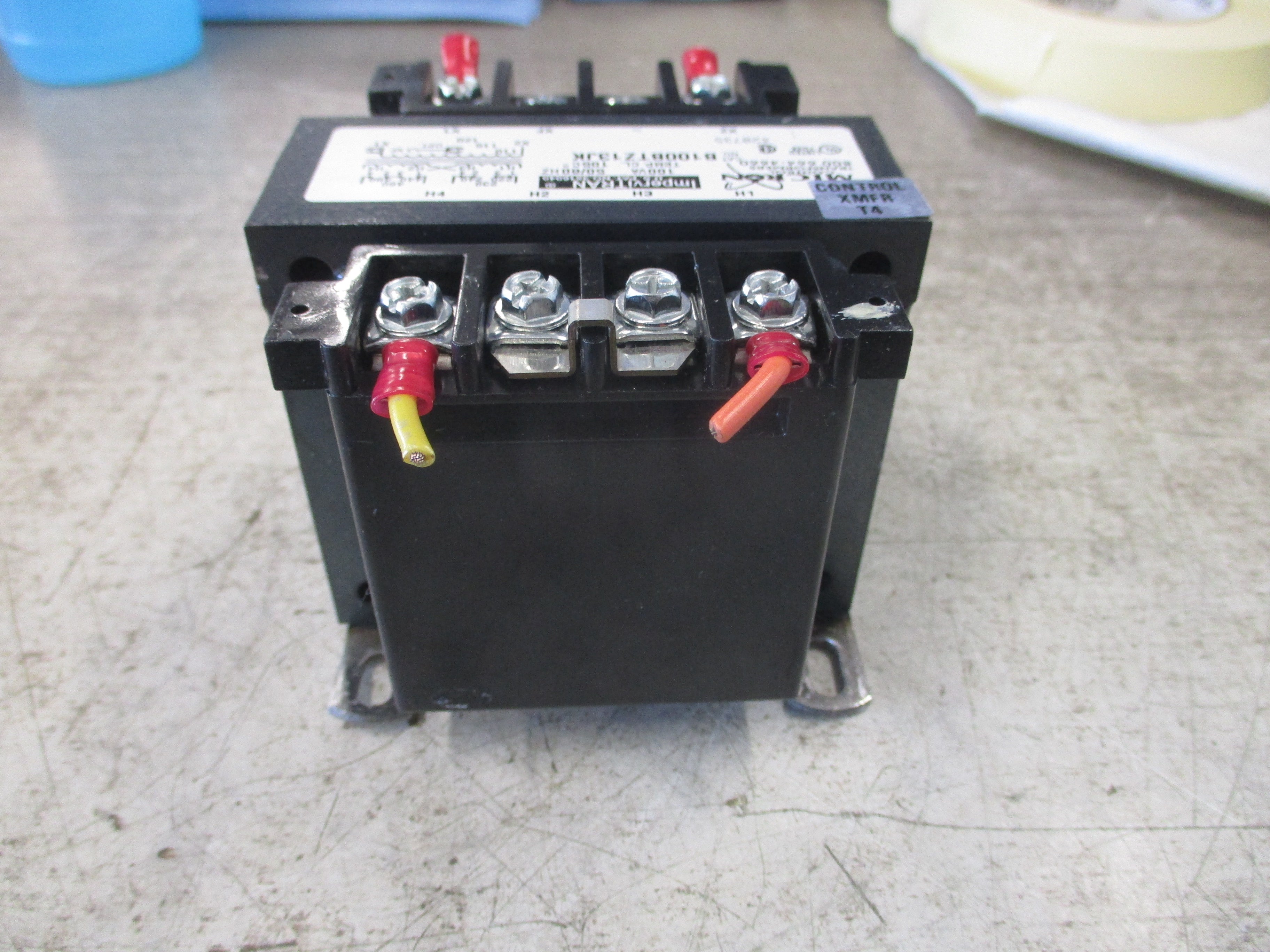 Micron ImperviTRAN Control Transformer B100BTZ13JK 100VA Pri: 240/480V