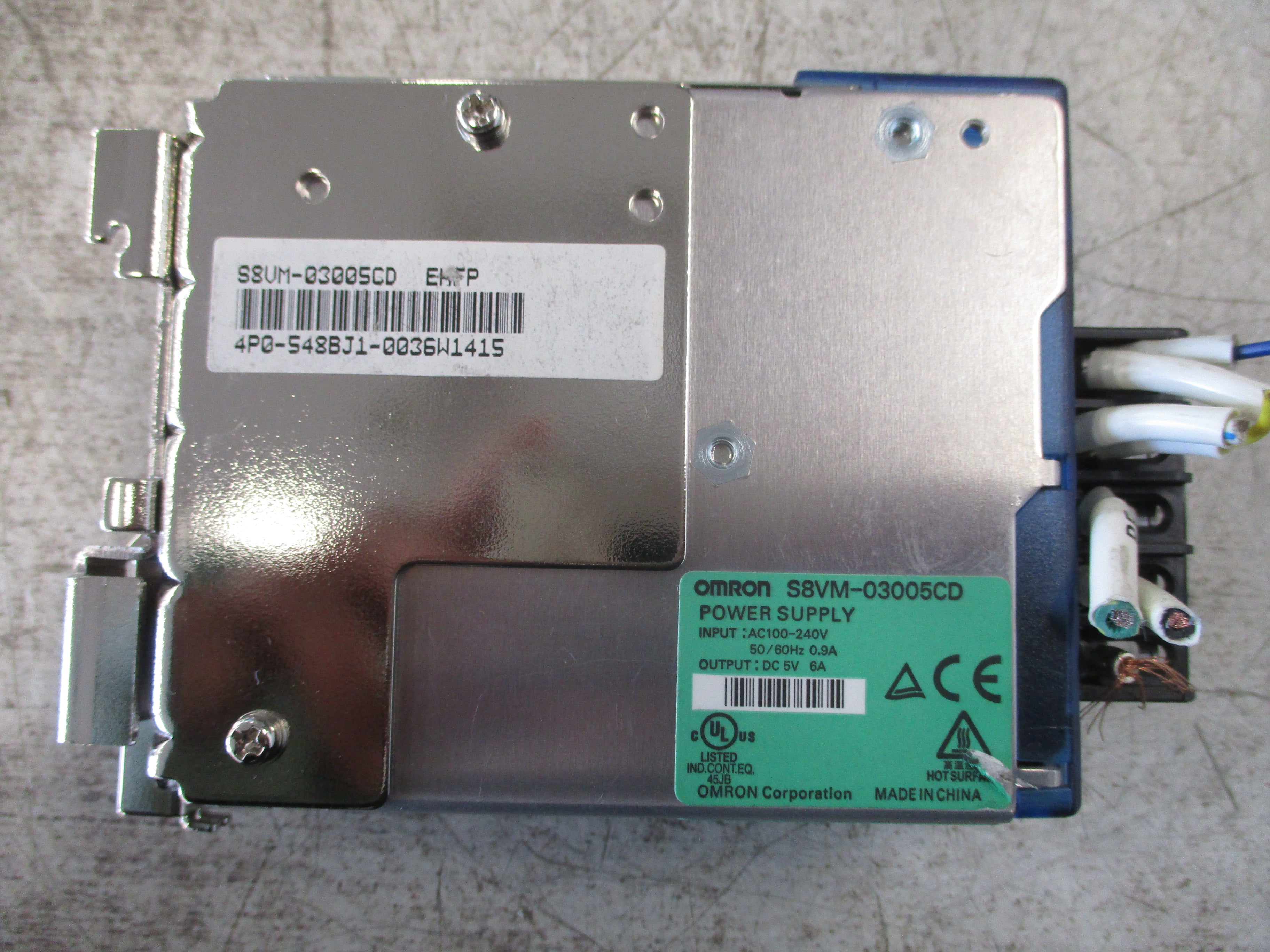 Omron Power Supply S8VM-03005CD Input: AC 100-240V 50/60Hz 0.9A