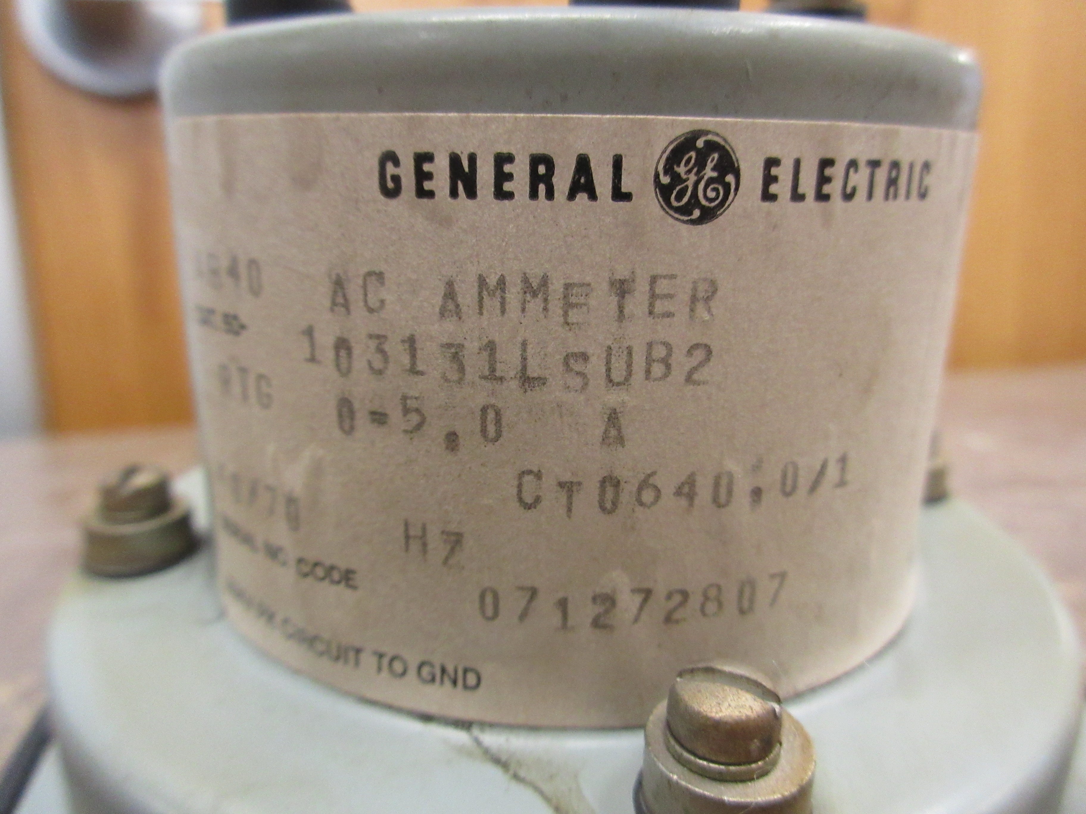 GE AC Ammeter 50-103131LSUB2 Range: 0-3200A Used