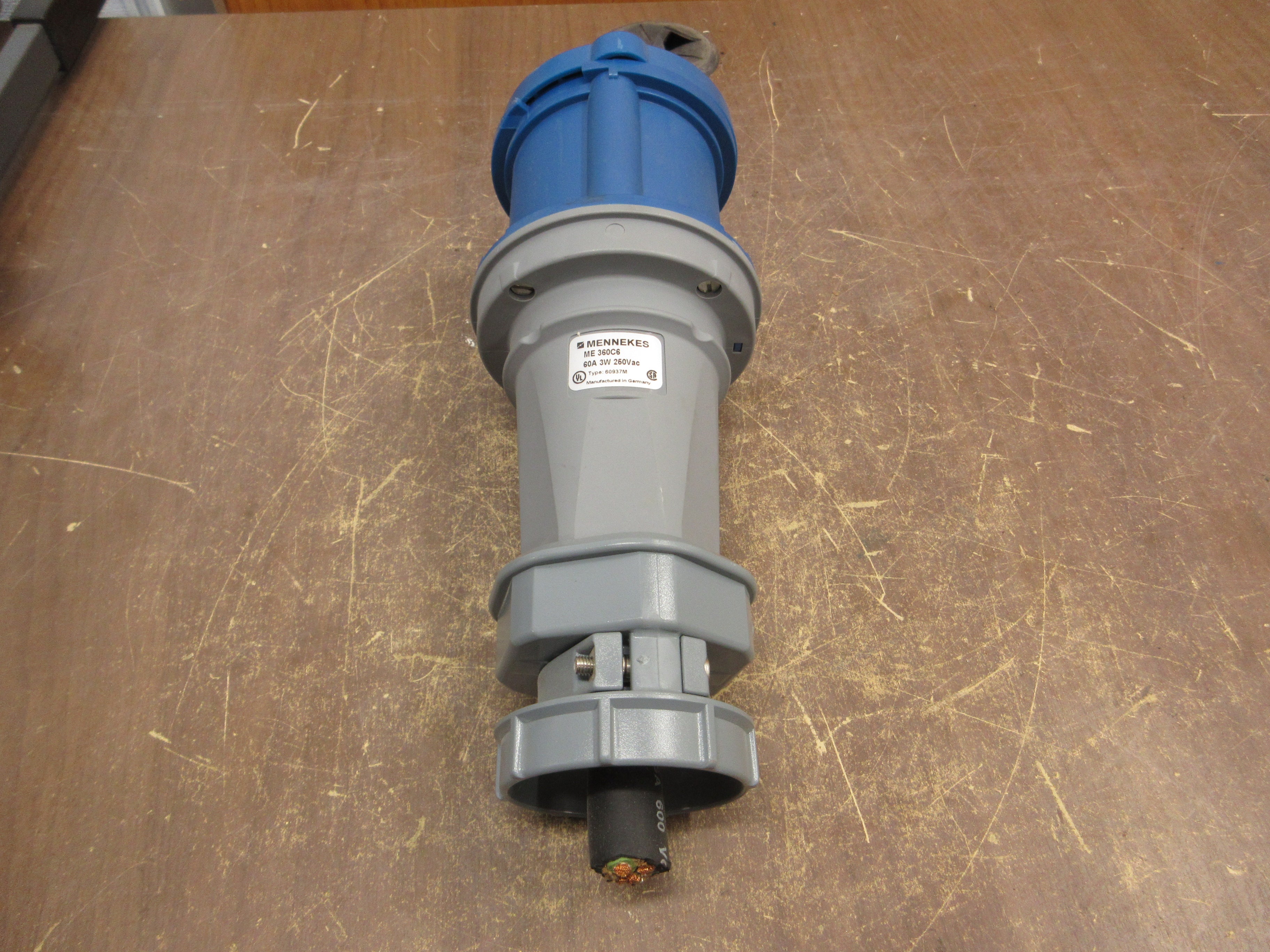 Mennekes Connector ME360C6 60A 250V 3W Used