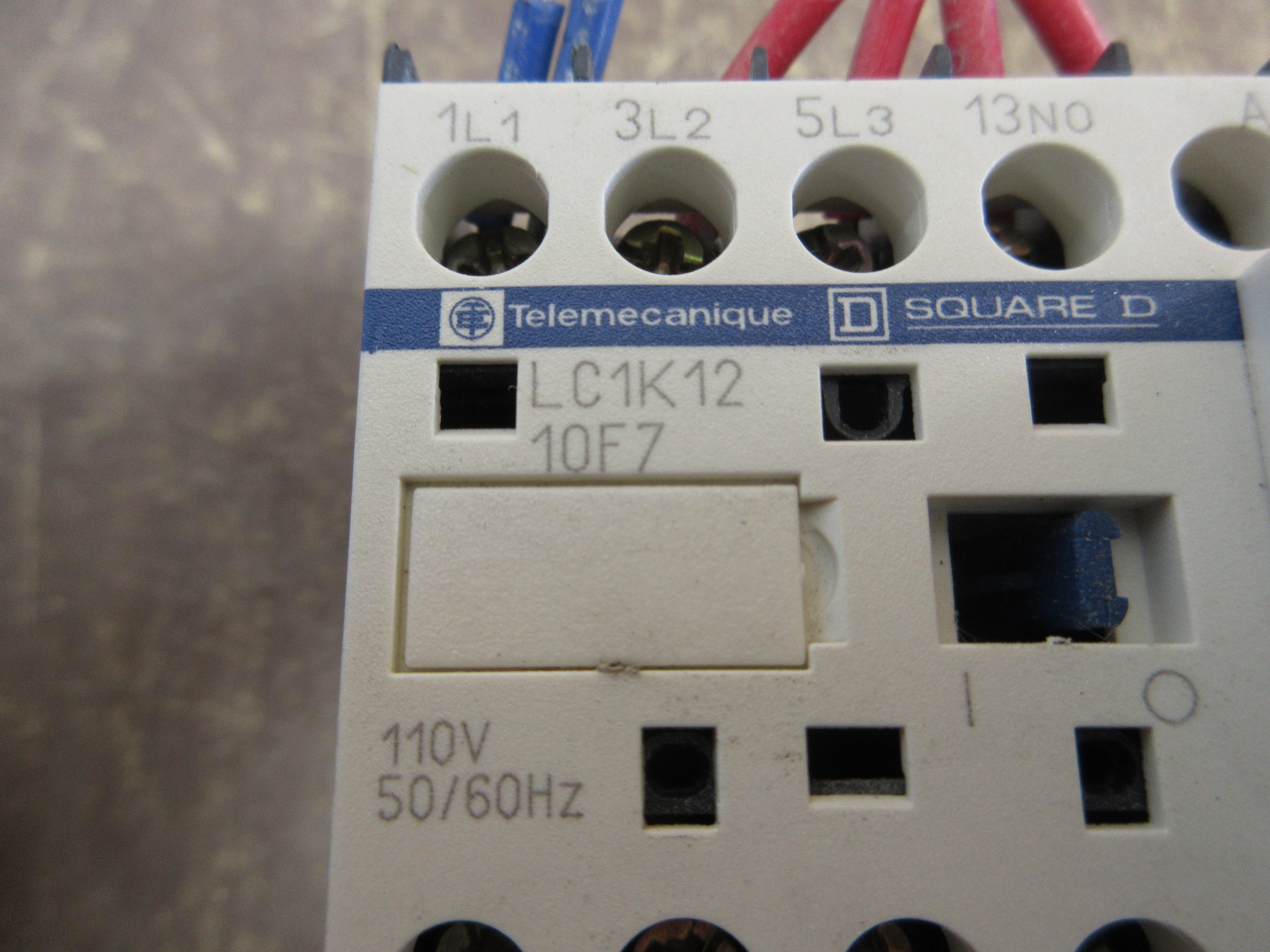 Telemecanique Contactor LC1K12 10F7 110V Coil 20A 600V Used