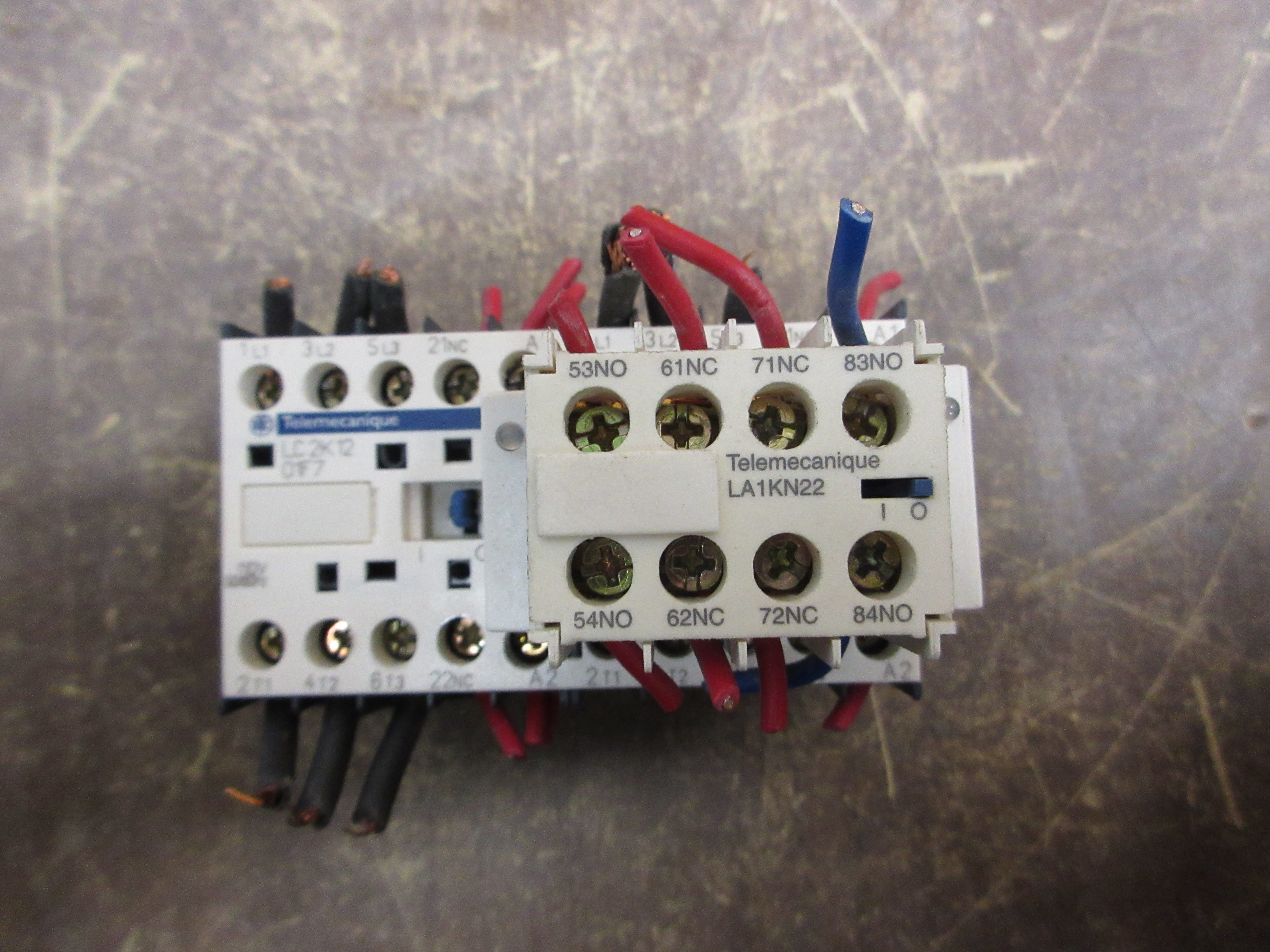 Telemecanique Reversing Contactor LC2K12 01F7 110V Coil 20A (2) Surge Suppressor