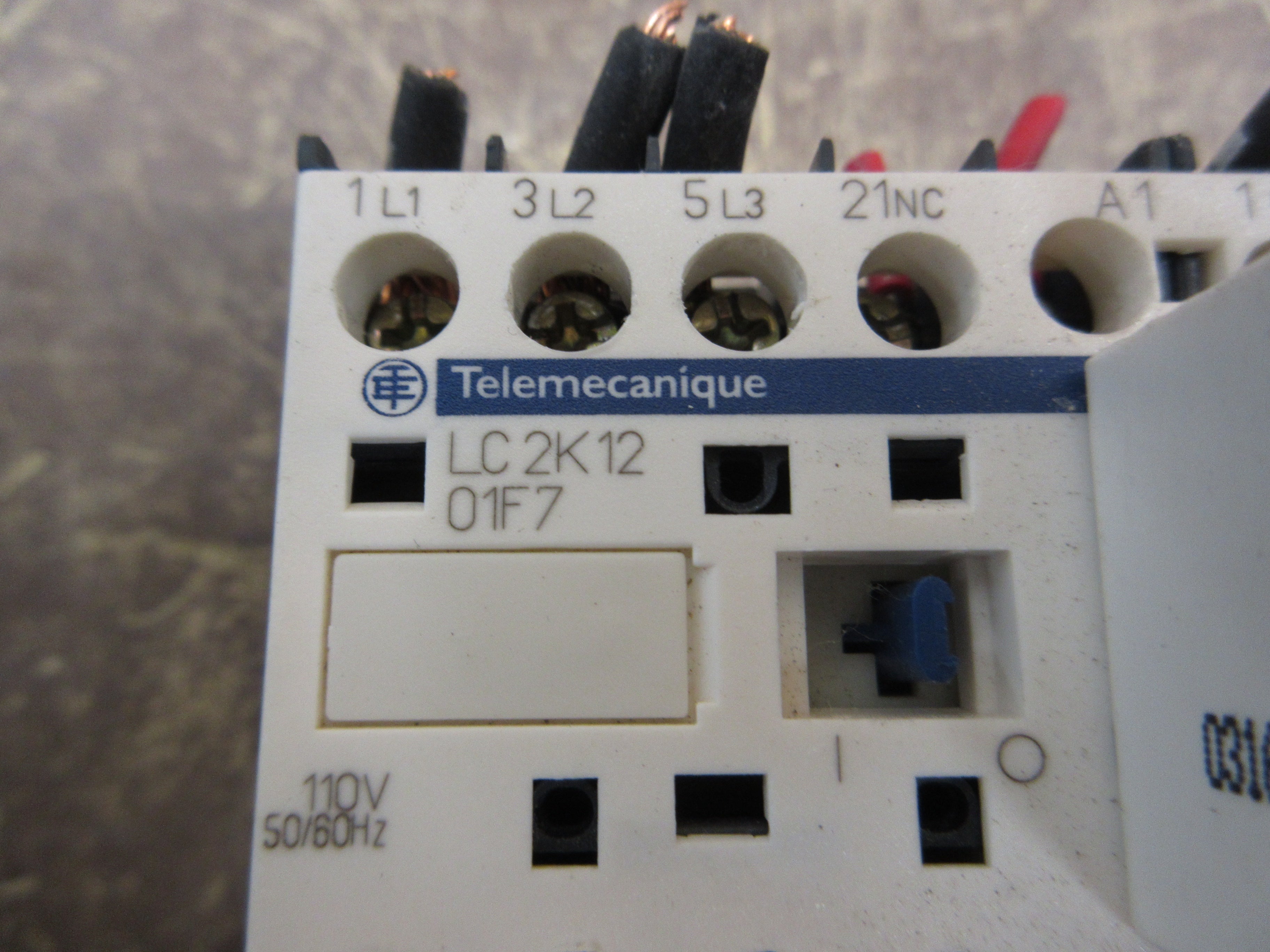 Telemecanique Reversing Contactor LC2K12 01F7 110V Coil 20A (2) Surge Suppressor