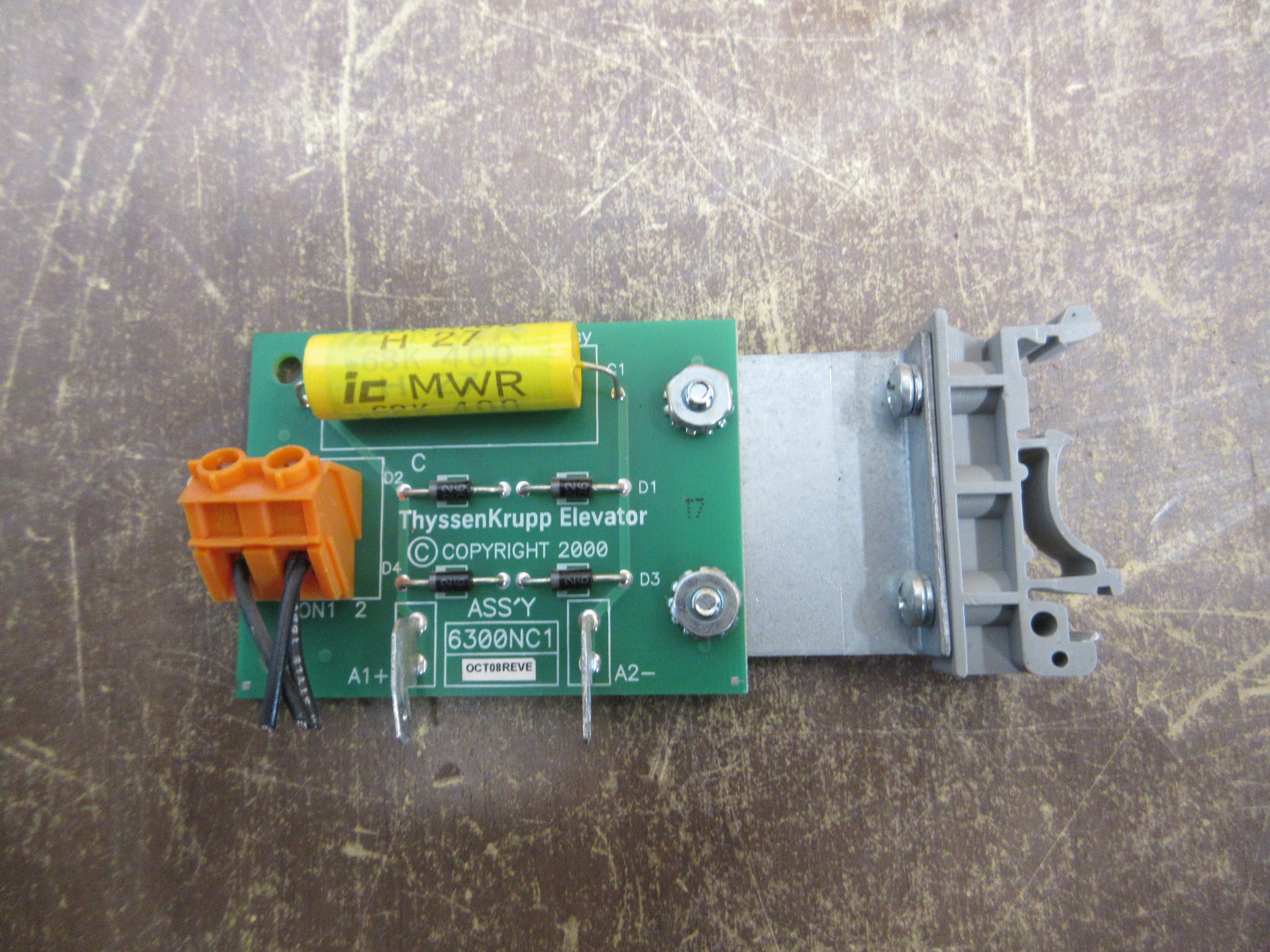 ThyssenKrupp Relay Rectifier Board 6300NC1 Used