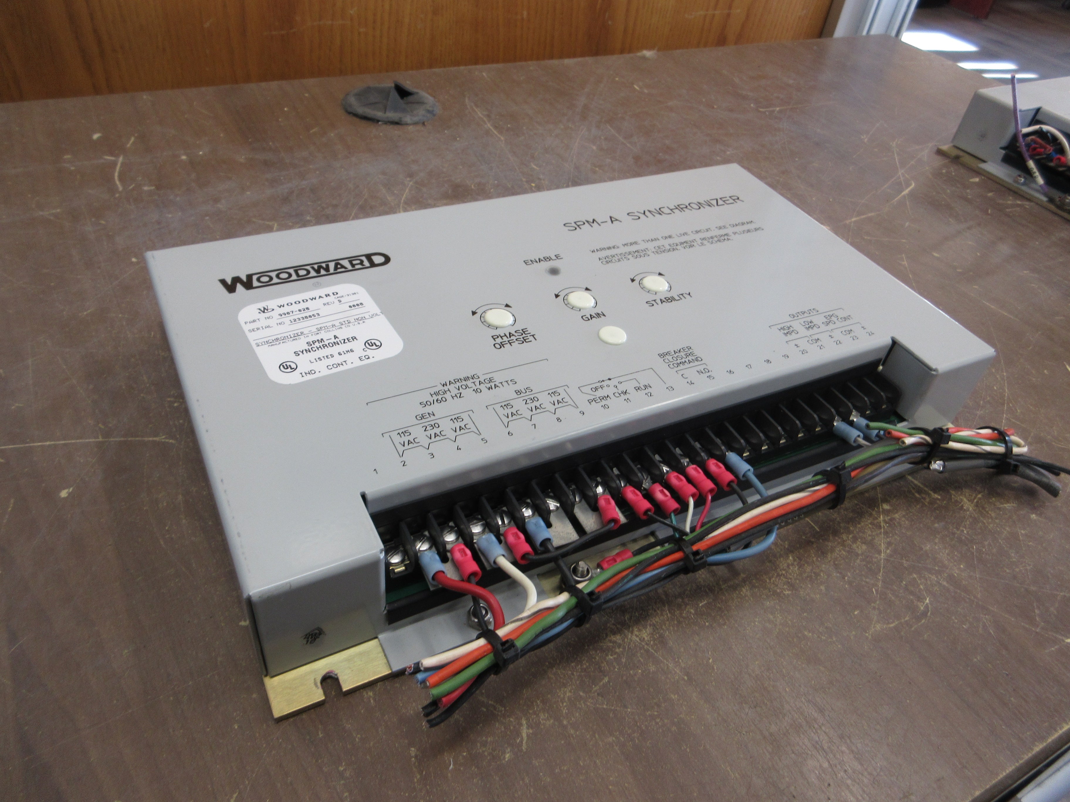 Woodward SPM-A Synchronizer 9907-028 Rev. D Used