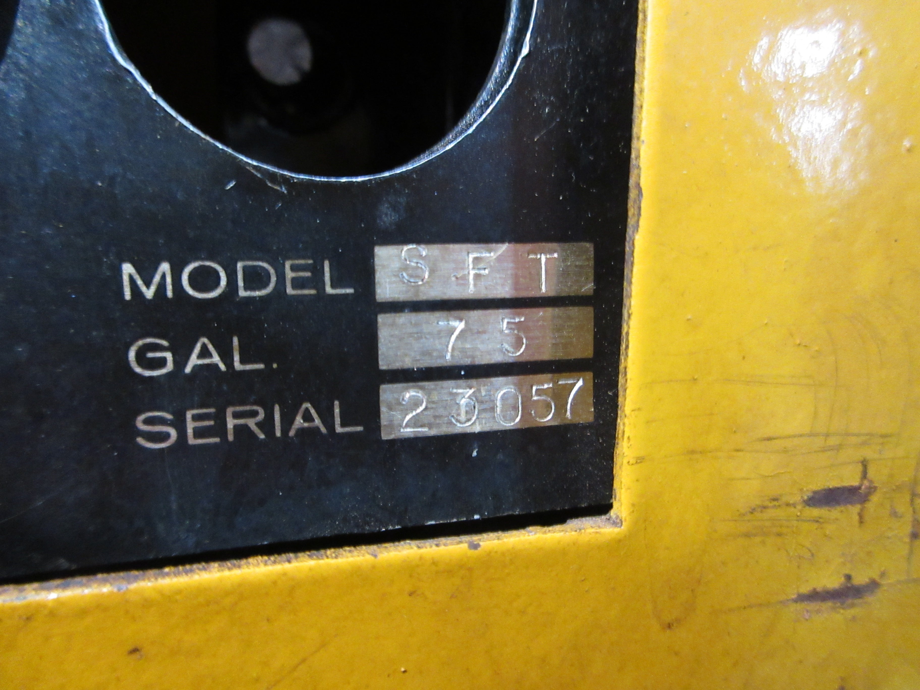 Simplex Diesel Day Tank SFT 75 Gallon Used