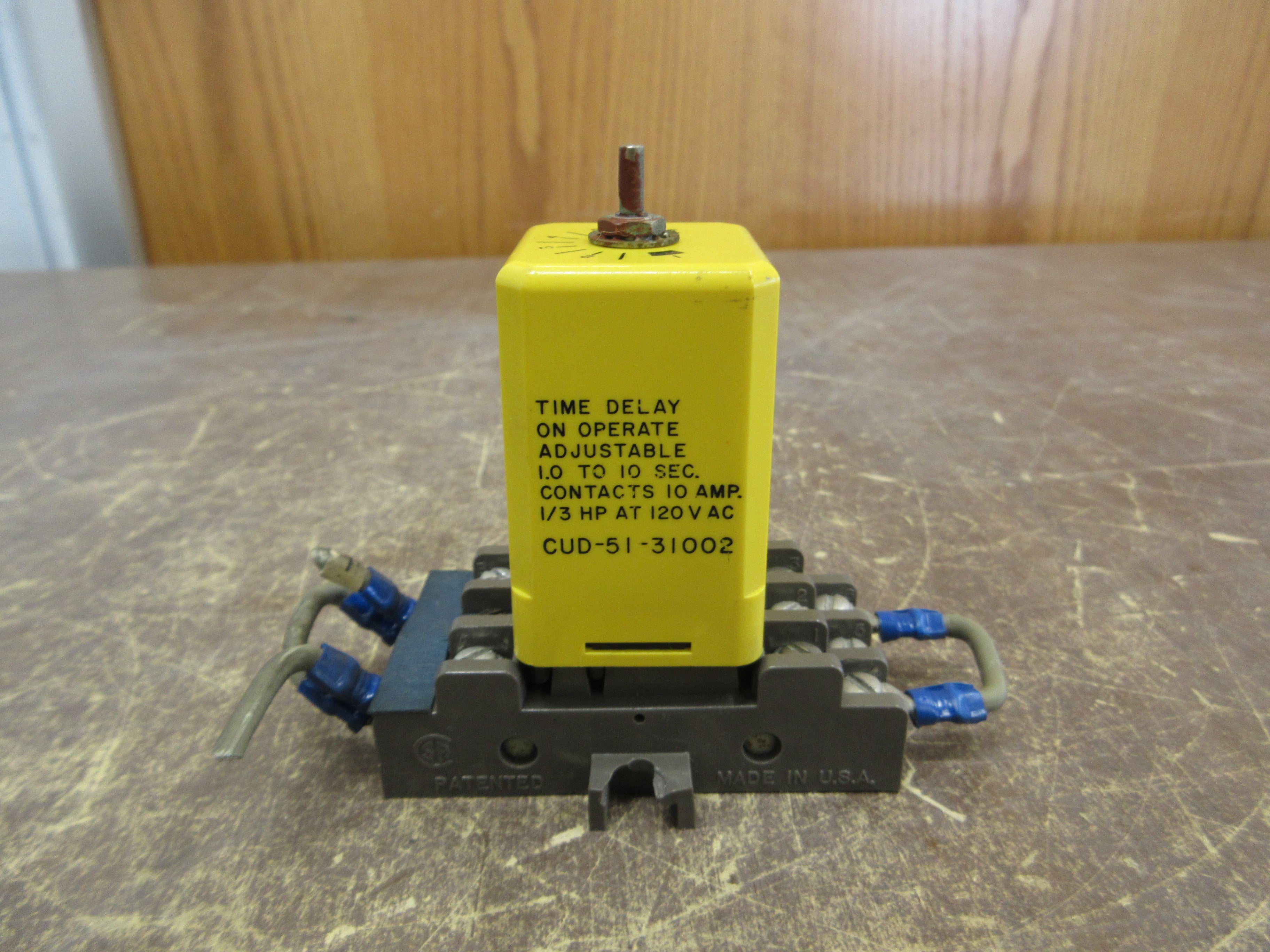 AMF Potter & Brumfield Time Delay Relay CUD-51-31002 32VDC Range: 1.0-10 Sec.