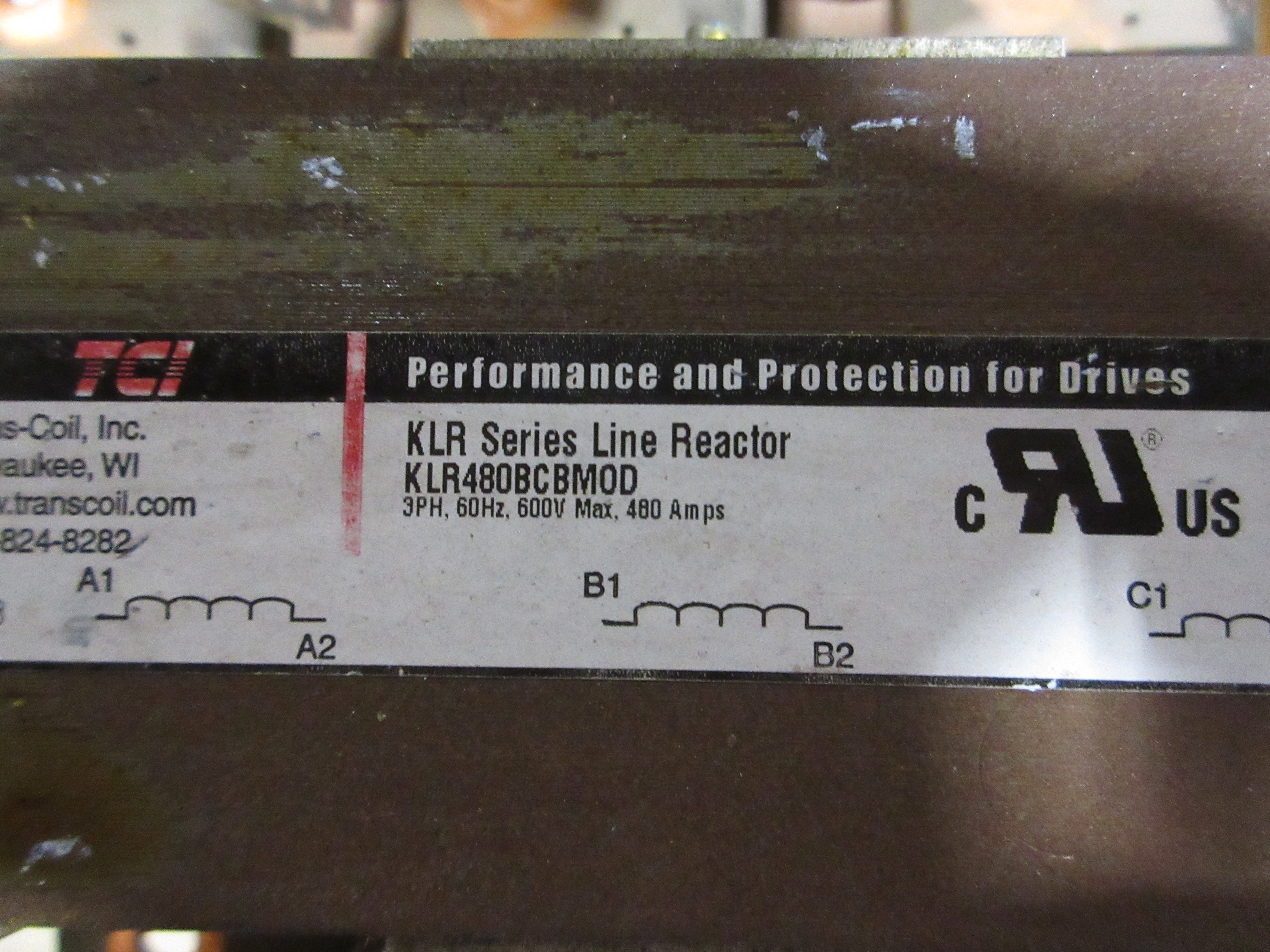 TCI KLR Series Line Reactor KLR480BCBMOD 480A 600V 60Hz 3Ph