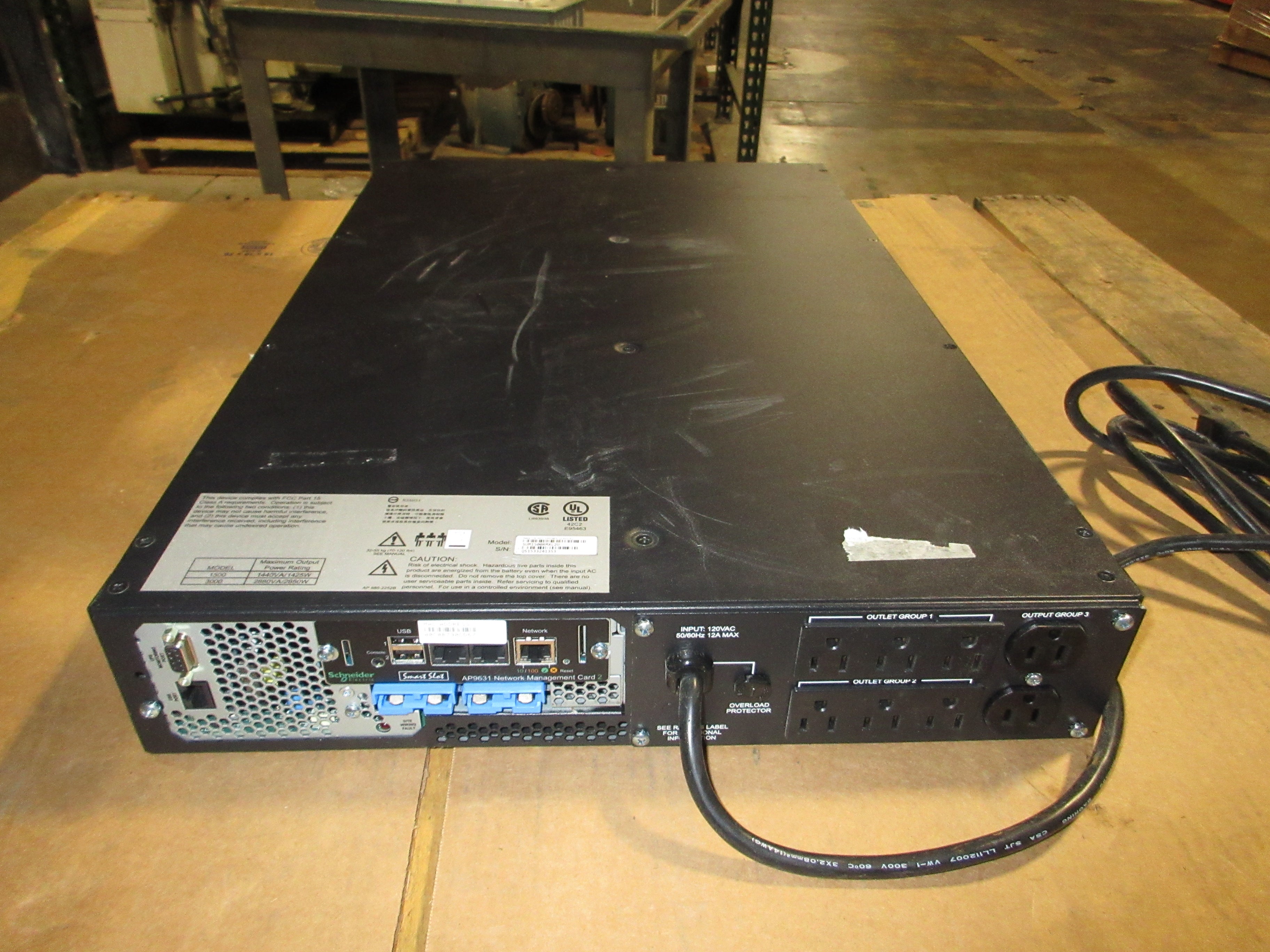 APC Smart-UPS SUM1500RMXL2U 1440VA 1425W Used