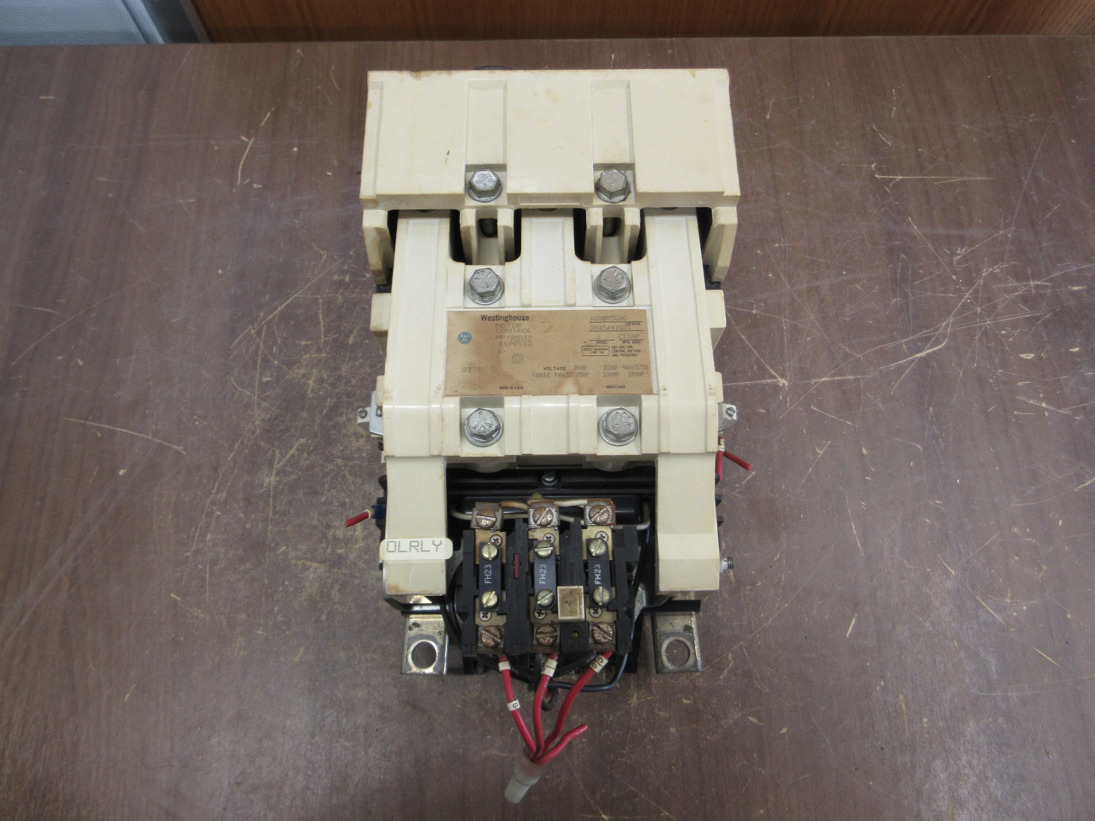 Westinghouse Size 5 Starter A200M5CAC 600V 3Ph 200HP Used