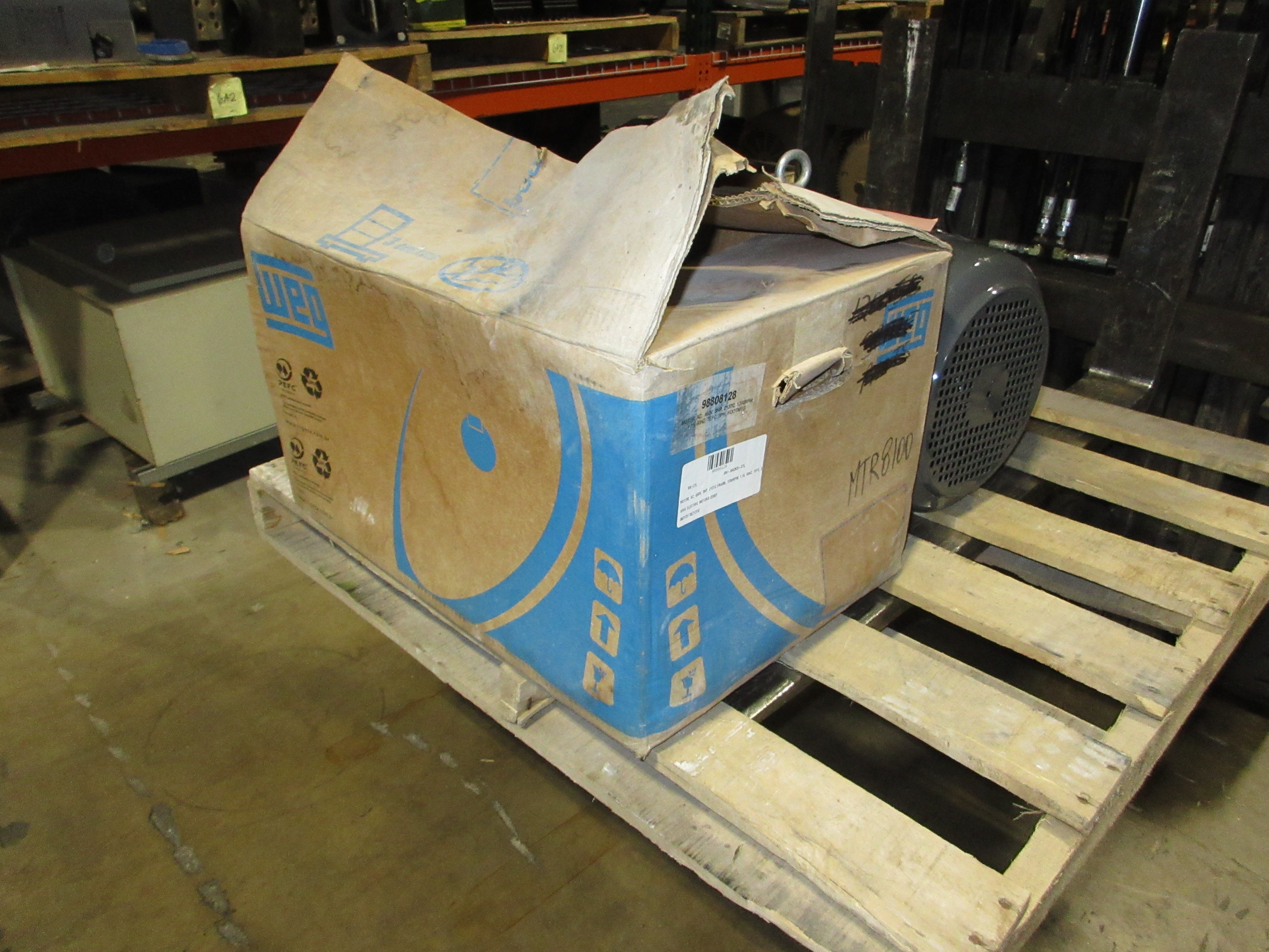 WEG Motor 00312E13E213TC-W22 3HP 1200RPM 230/460V 8.83/4.41A 3Ph 60Hz