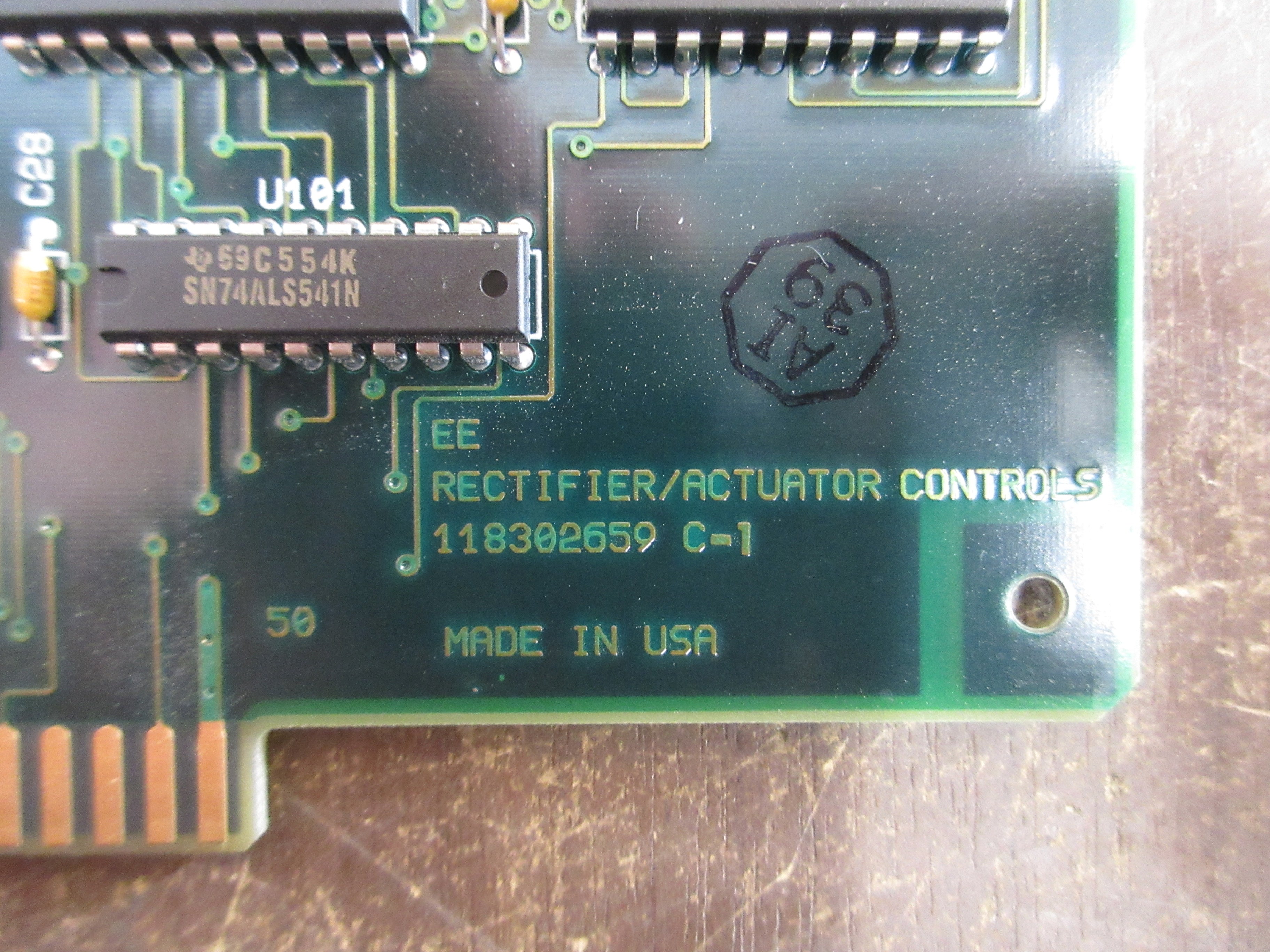Exide Electronics Rectifier / Actuator Control Board 118302659 Rev. C-1 Used