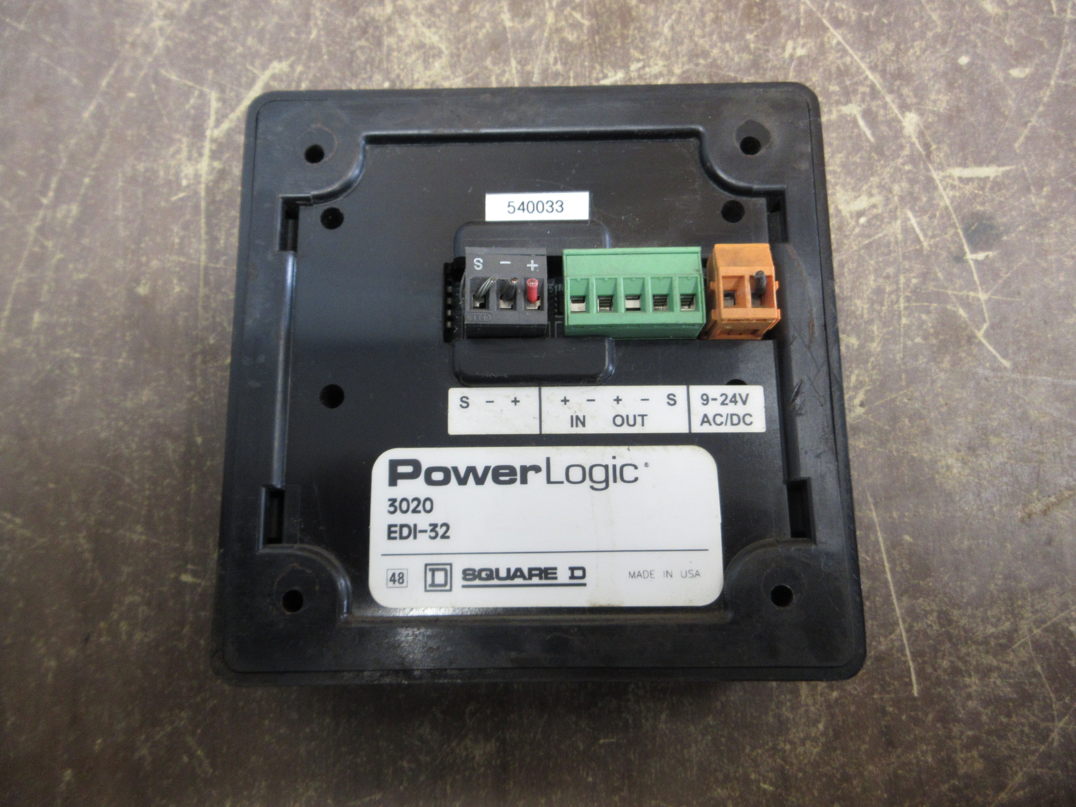 Square D PowerLogic Enercept Display Interface 3020 EDI-32 Used
