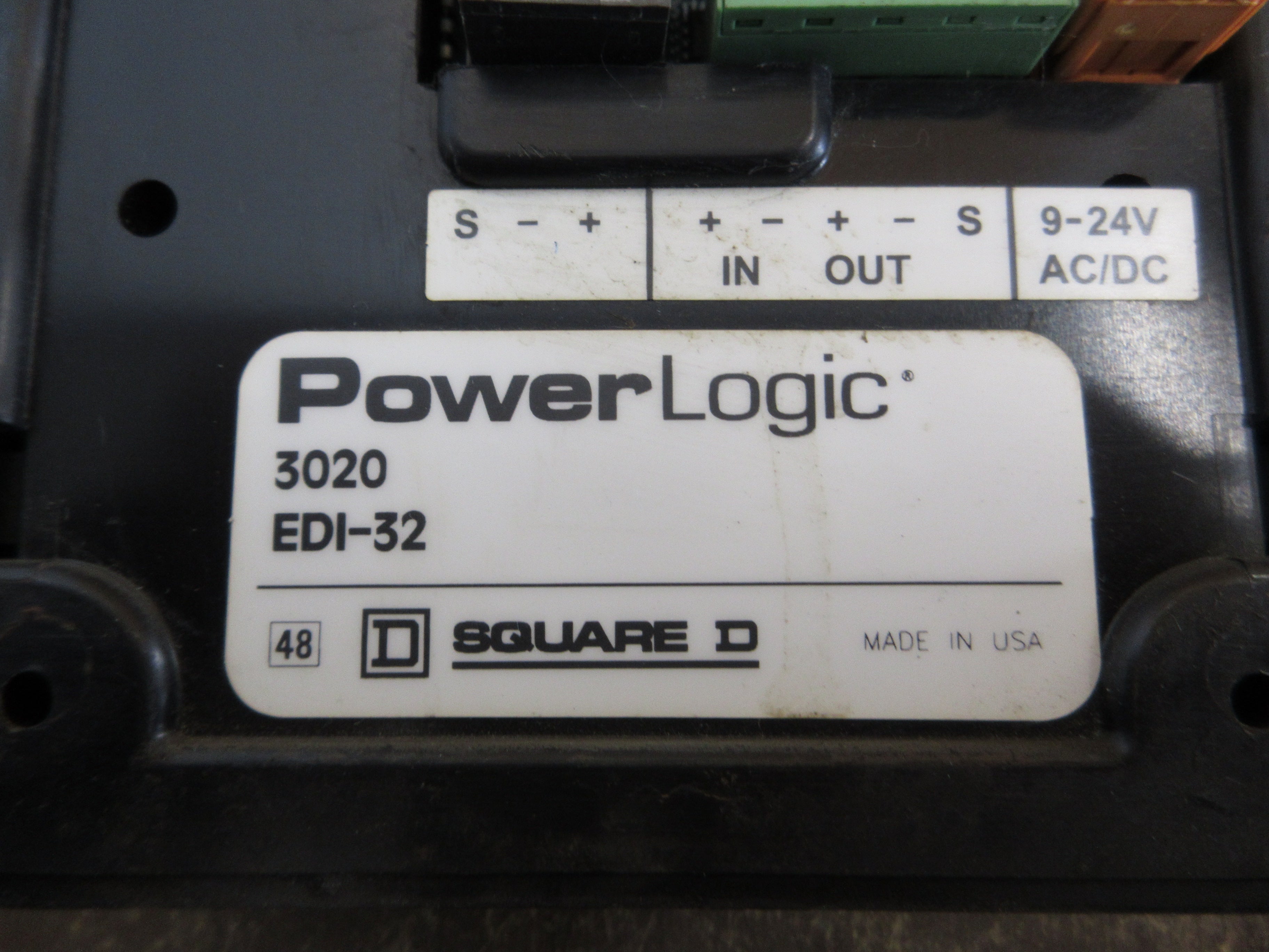 Square D PowerLogic Enercept Display Interface 3020 EDI-32 Used