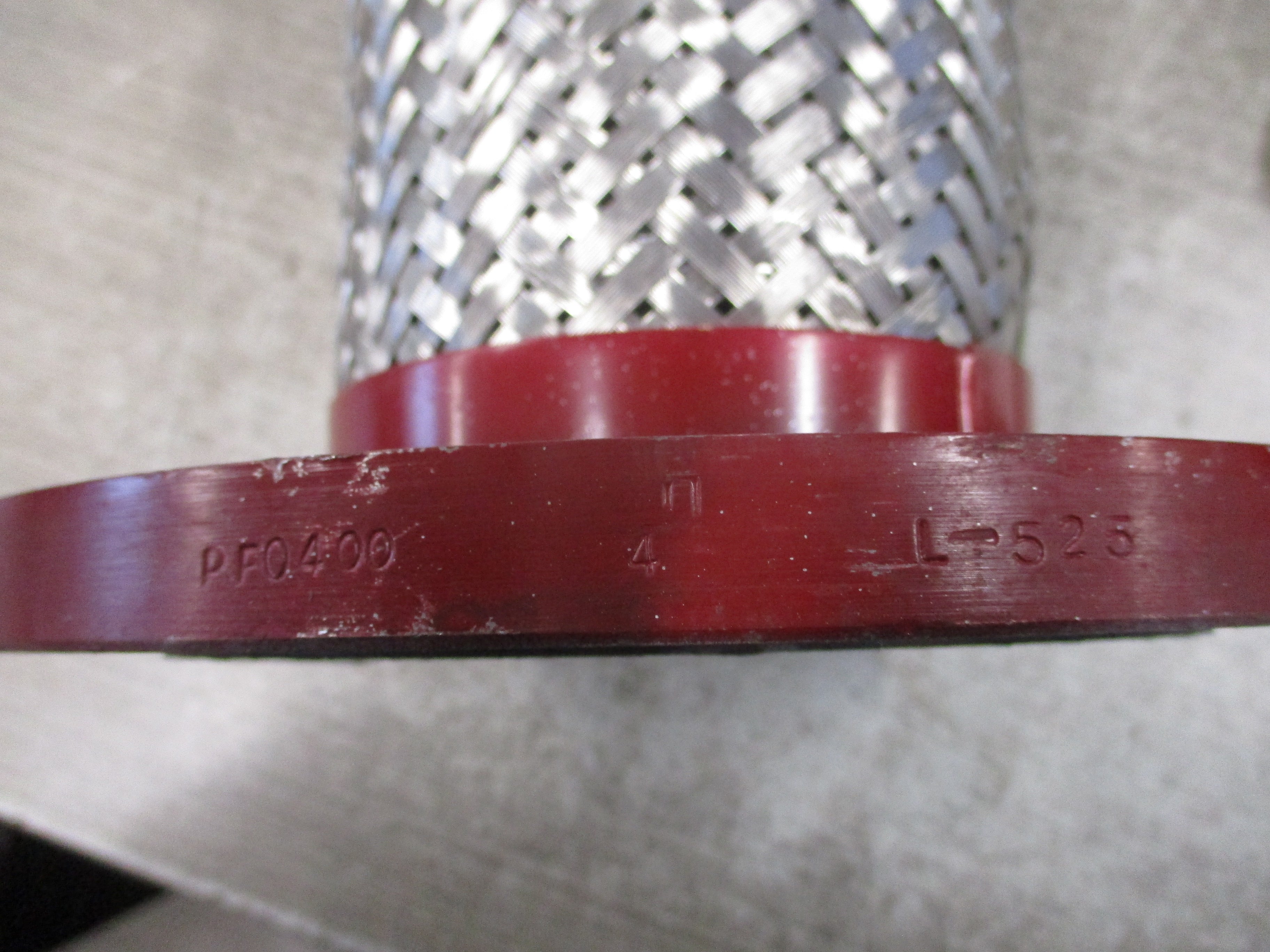 Misc. Brand Flexible Conduit PF0400 L-525 Size: 4" Length: 8" Used