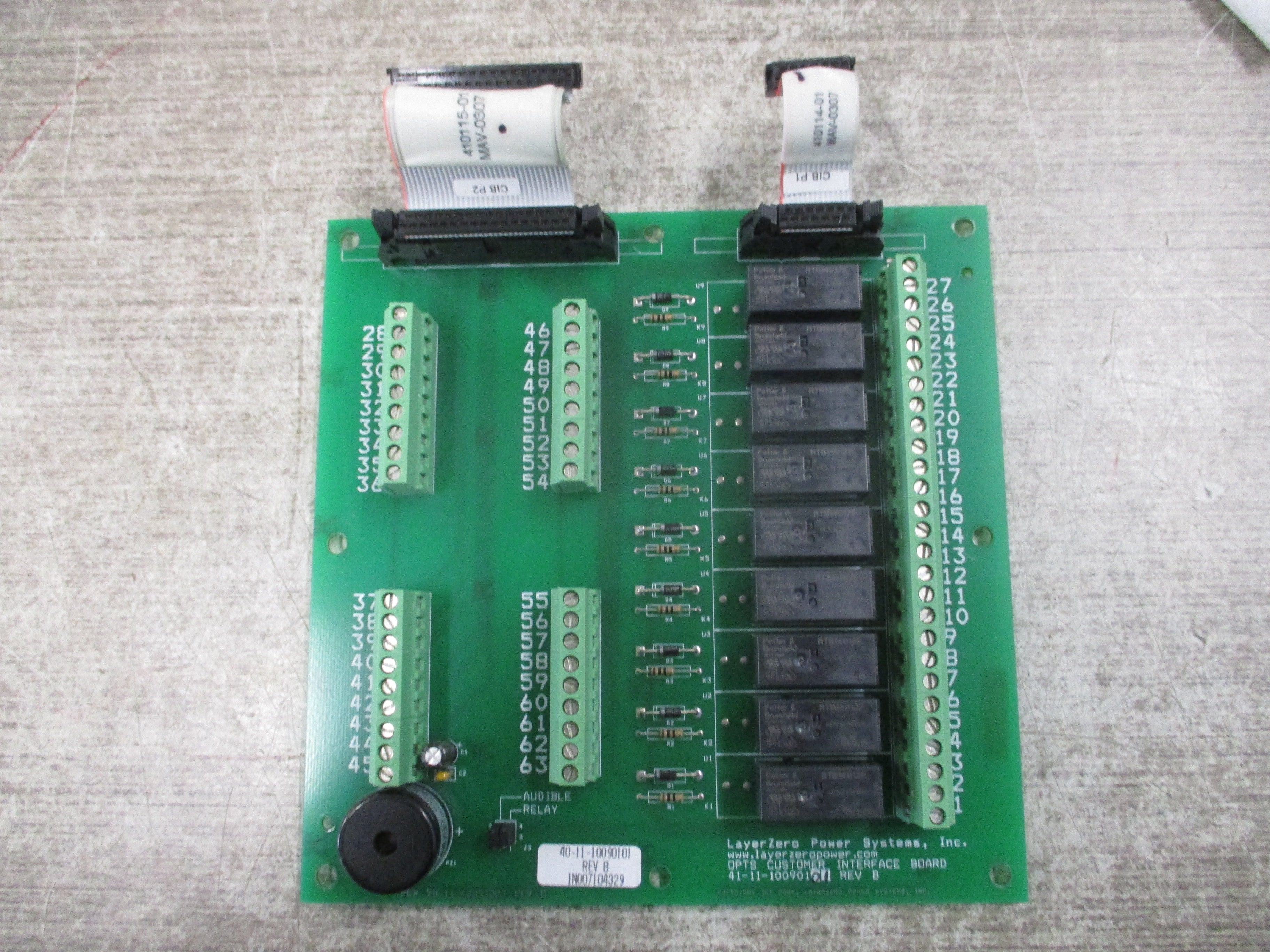 LayerZero OPTS Customer Interface Board 41-11-10090101 Rev. B Used