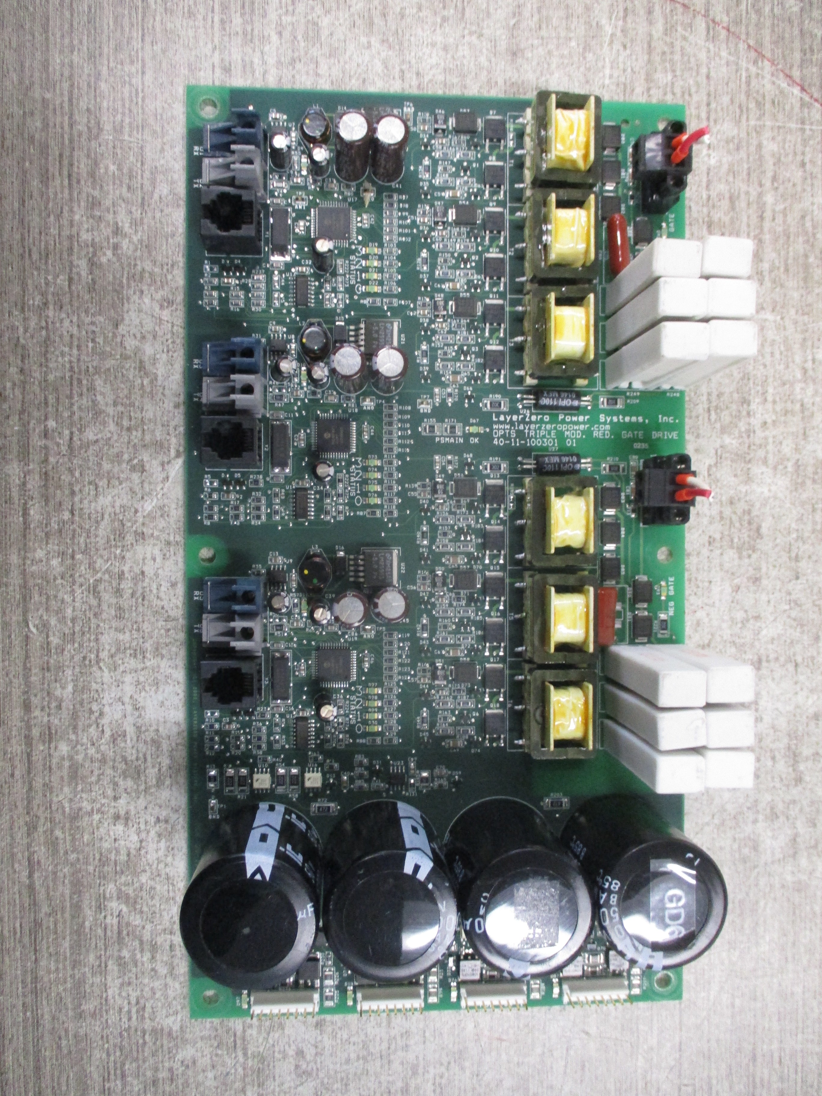 LayerZero OPTS Triple Mod. Red. Gate Drive Board 40-11-100301 Rev. 01 Used