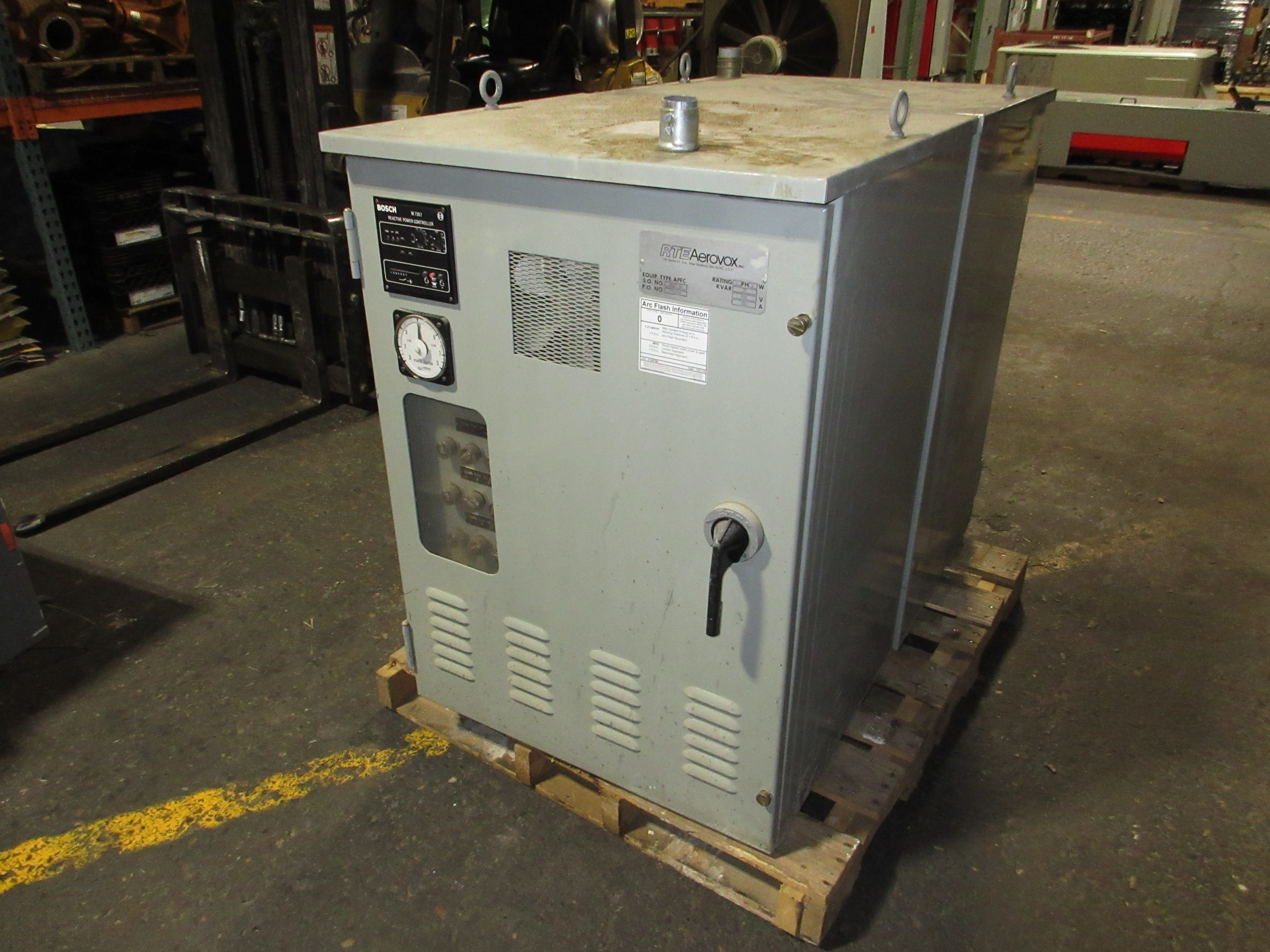 RTE Aerovox Capacitor APFC 75kVAR 480V 125A 3Ph 3W Bosch M 739.7 Controller Used