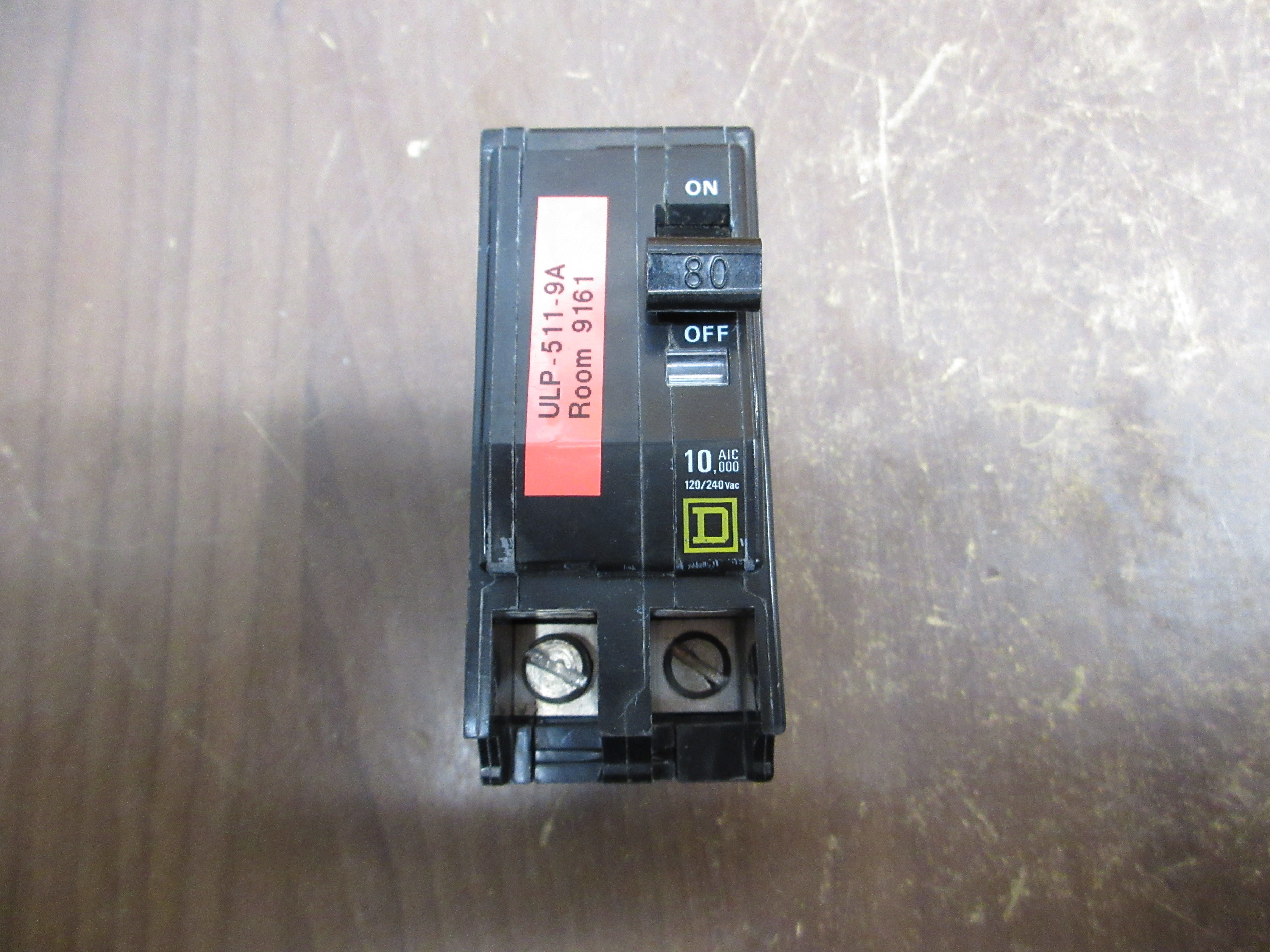 Square D Bolt-On Circuit Breaker QOB280 120/240V 80A 2P Used