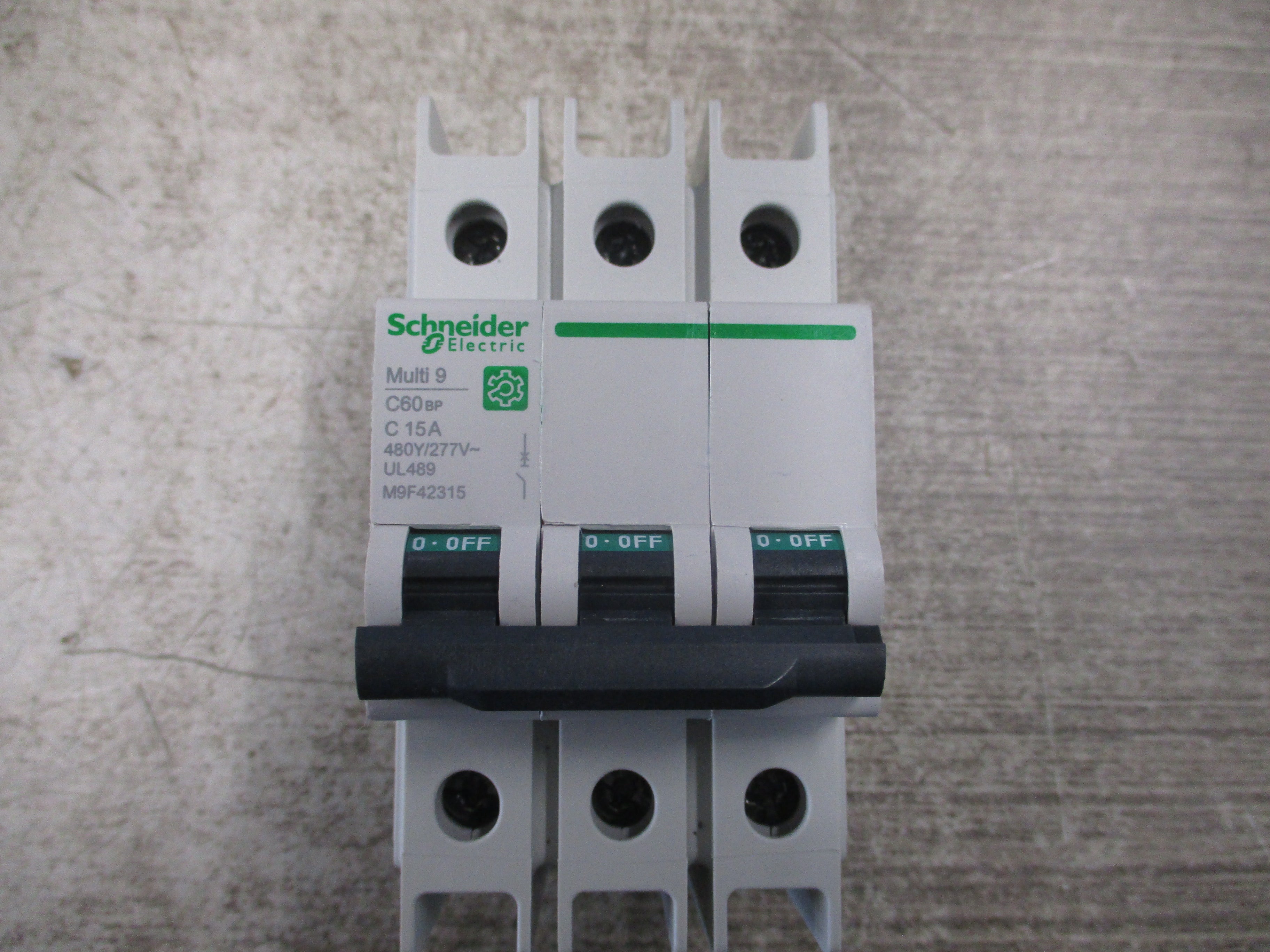 Schneider Electric Multi 9 Circuit Breaker M9F42315 15A 480Y/277V 3P Used