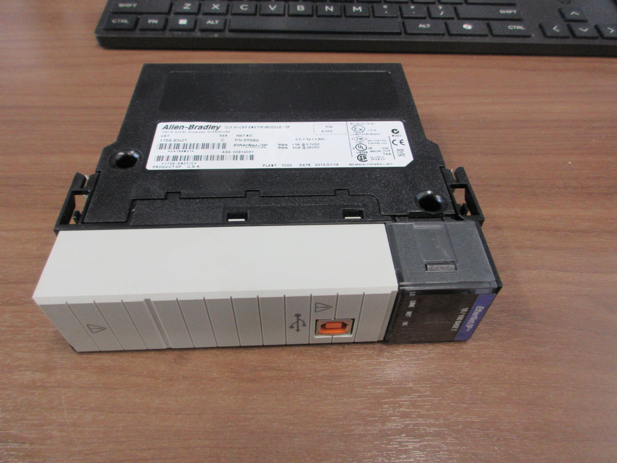 Allen-Bradley ControlLogix Hi-CAP ENET/IP Module 1756-EN2T Ser. C FW: 4.003 Used